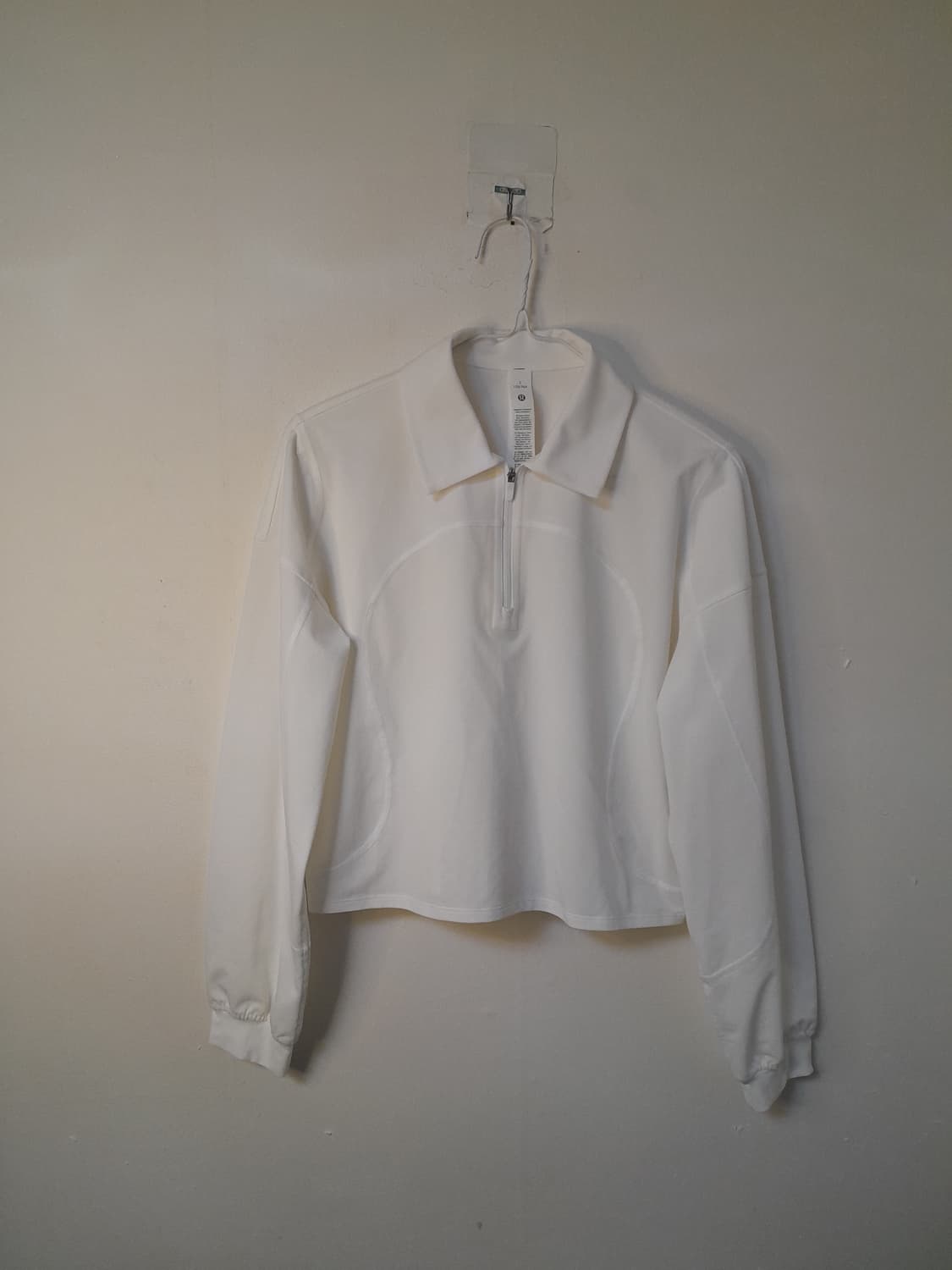 룰루레몬 화이트 백플리트 쿼터집 골프 풀오버 2 상품이미지2