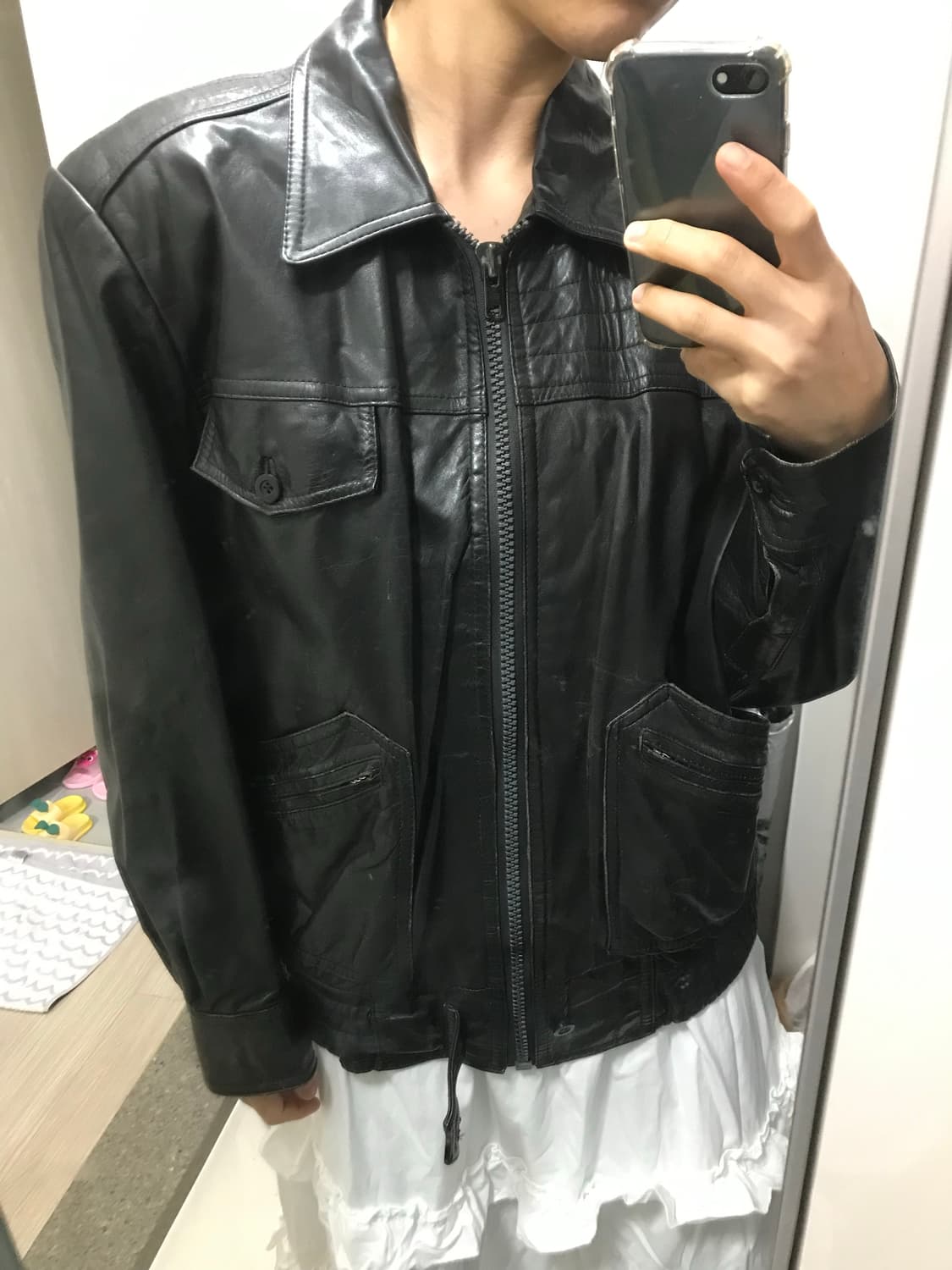 빈티지 레더 자켓 상품이미지1