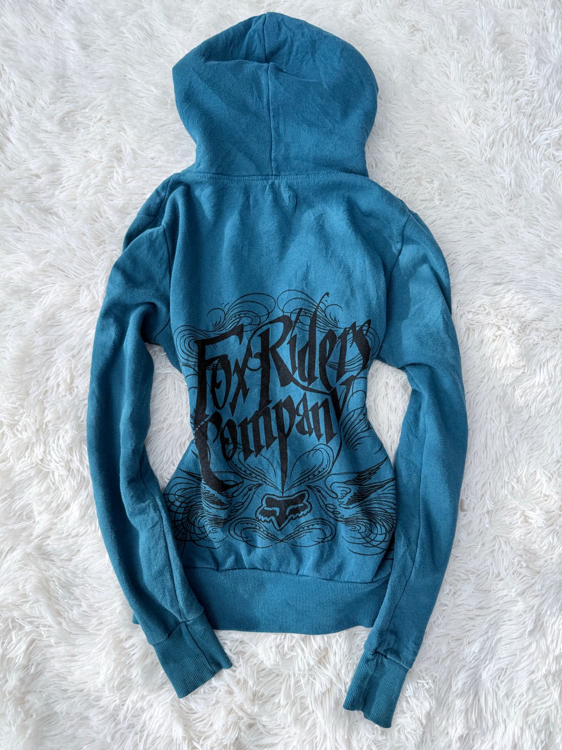 Y2K 틸 플리스 후드 점퍼 상품이미지4