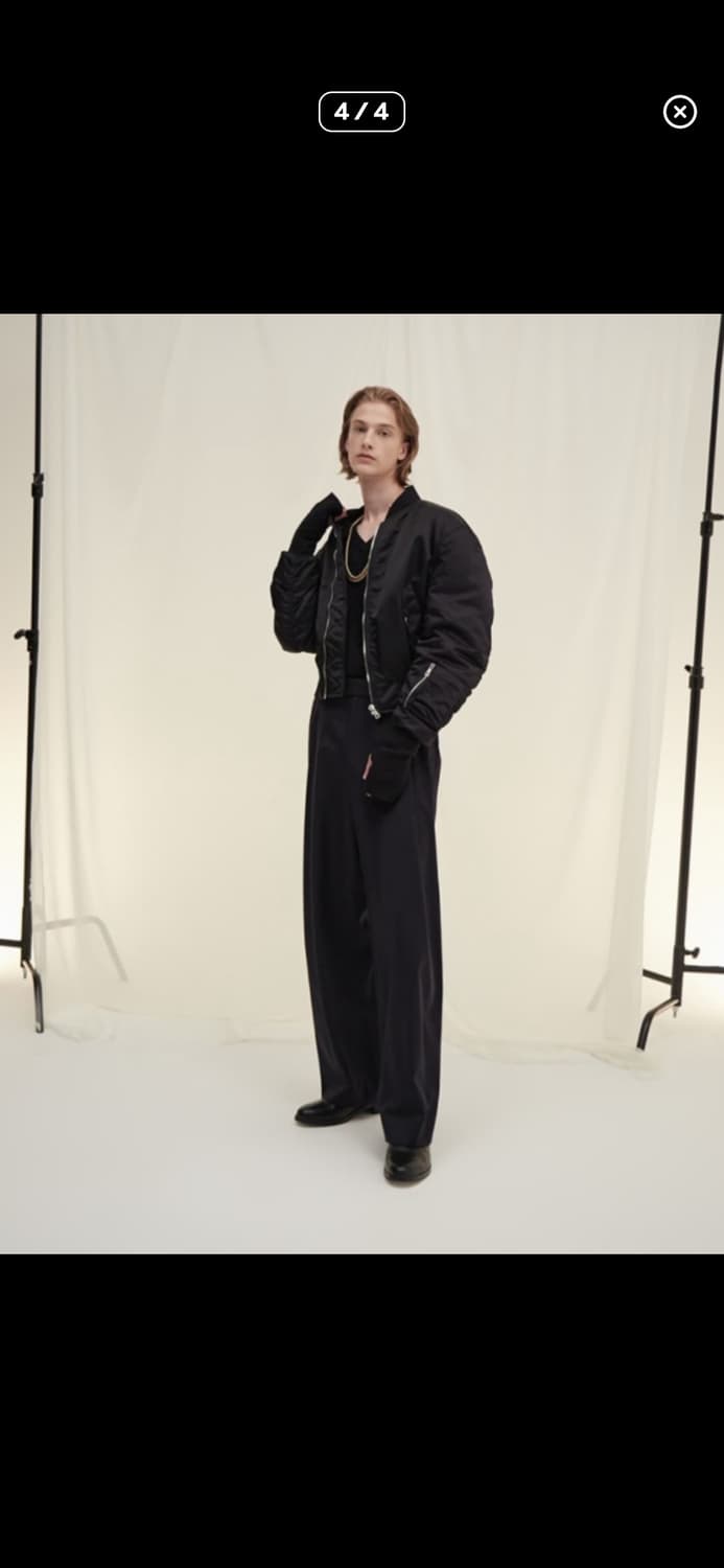 System  시스템 블랙 MA-1 항공점퍼 100사이즈 상품이미지4