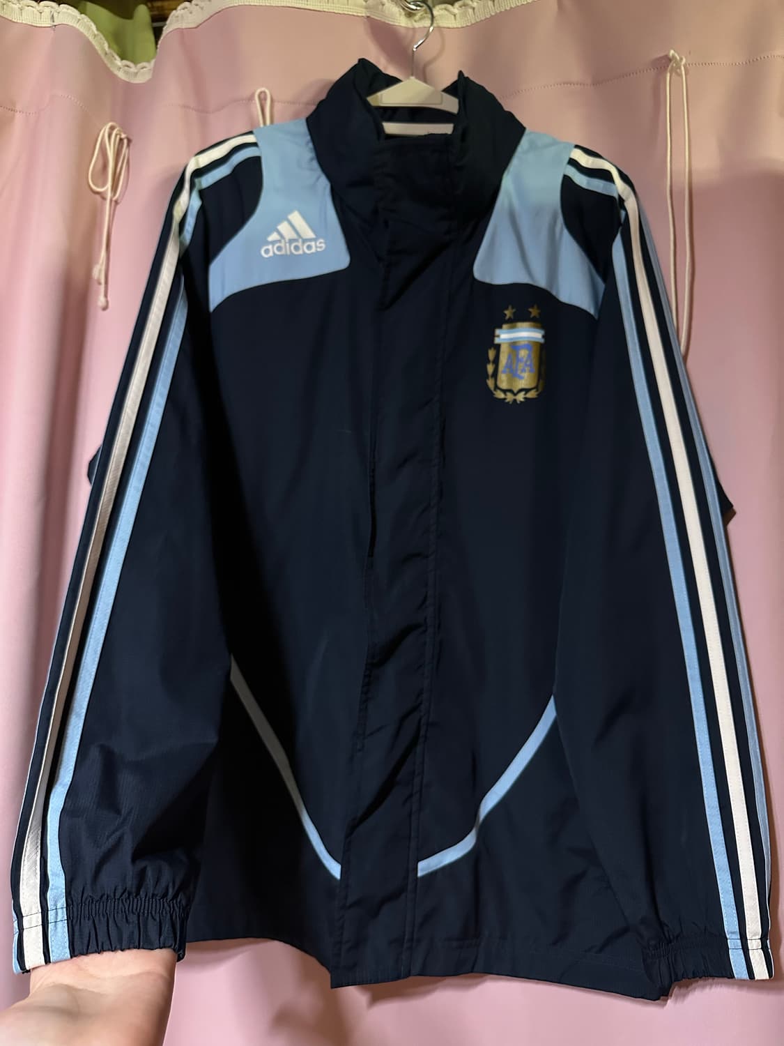 아디다스 아르헨티나 바람막이 아디다스바막 아디다스국대 네이비 대장 바막 상품이미지1