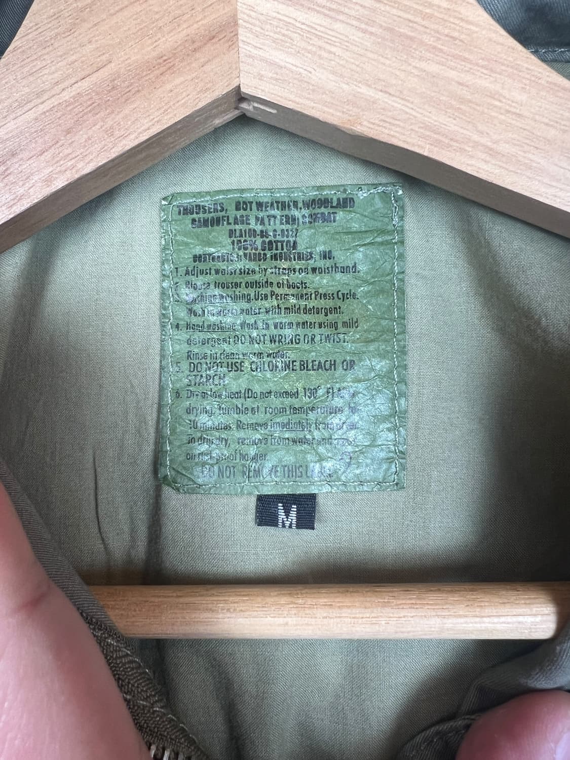 밀리터리 카키 성모마리아 자수 디테일 야상 자켓 M 상품이미지4