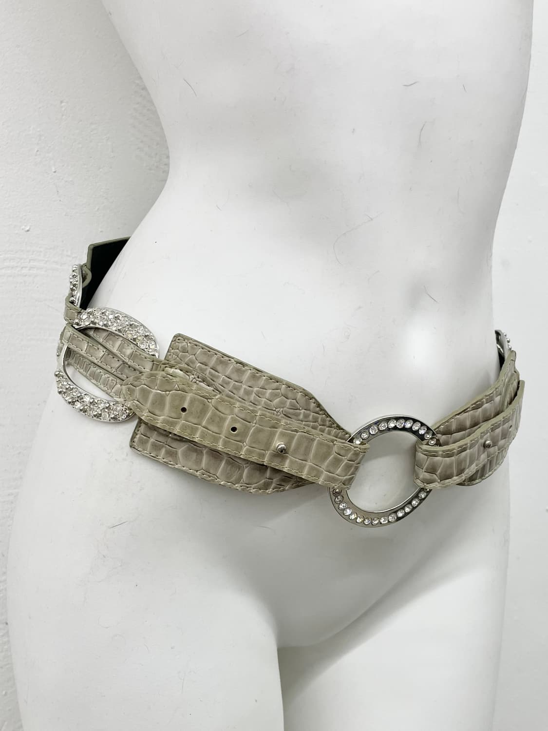 그런지 큐빅 와이드 벨트 상품이미지2