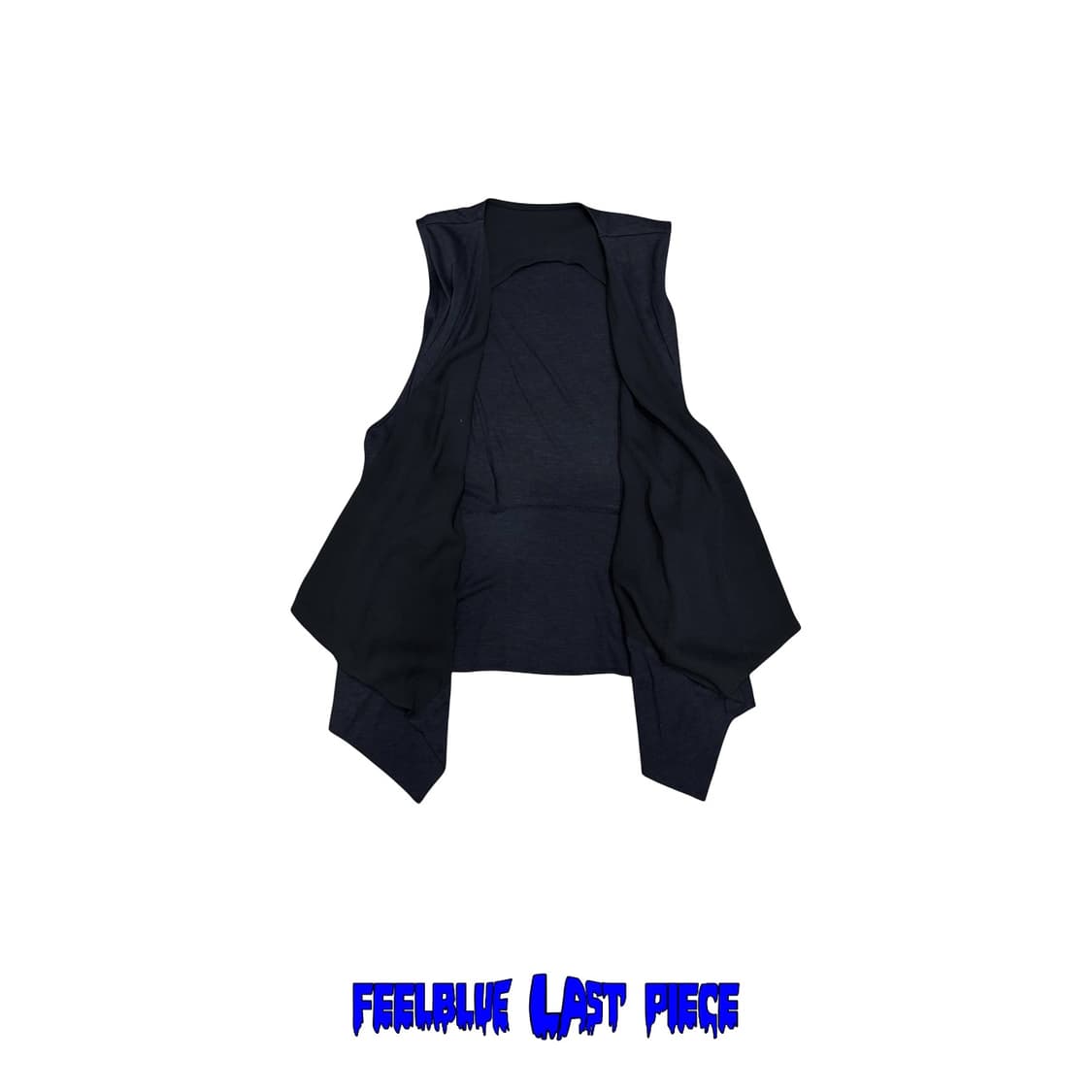 Draped Asymmetrical Layered Vest 상품이미지1