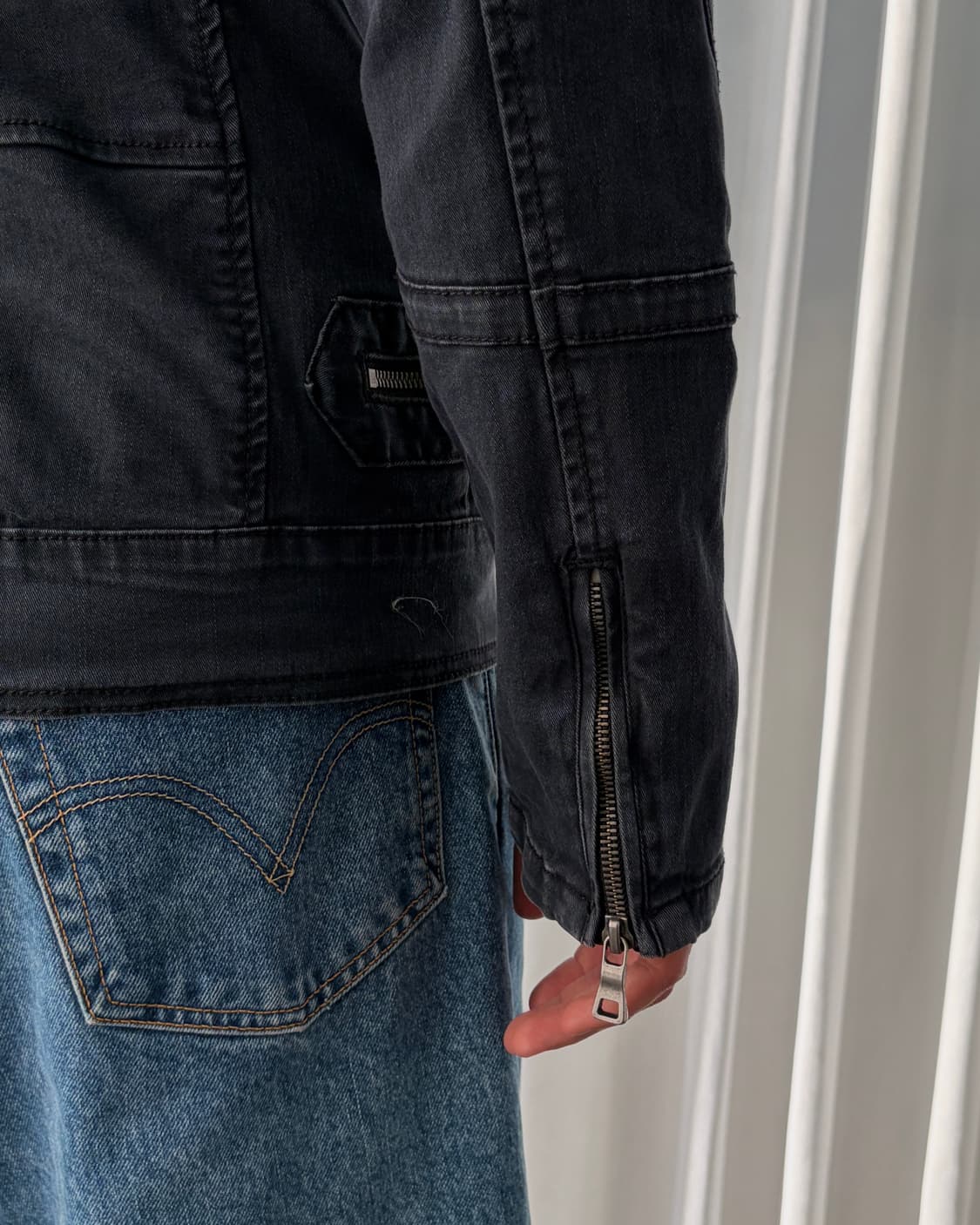 [L]Showblanc 스판덱스 바이커 자켓 상품이미지8