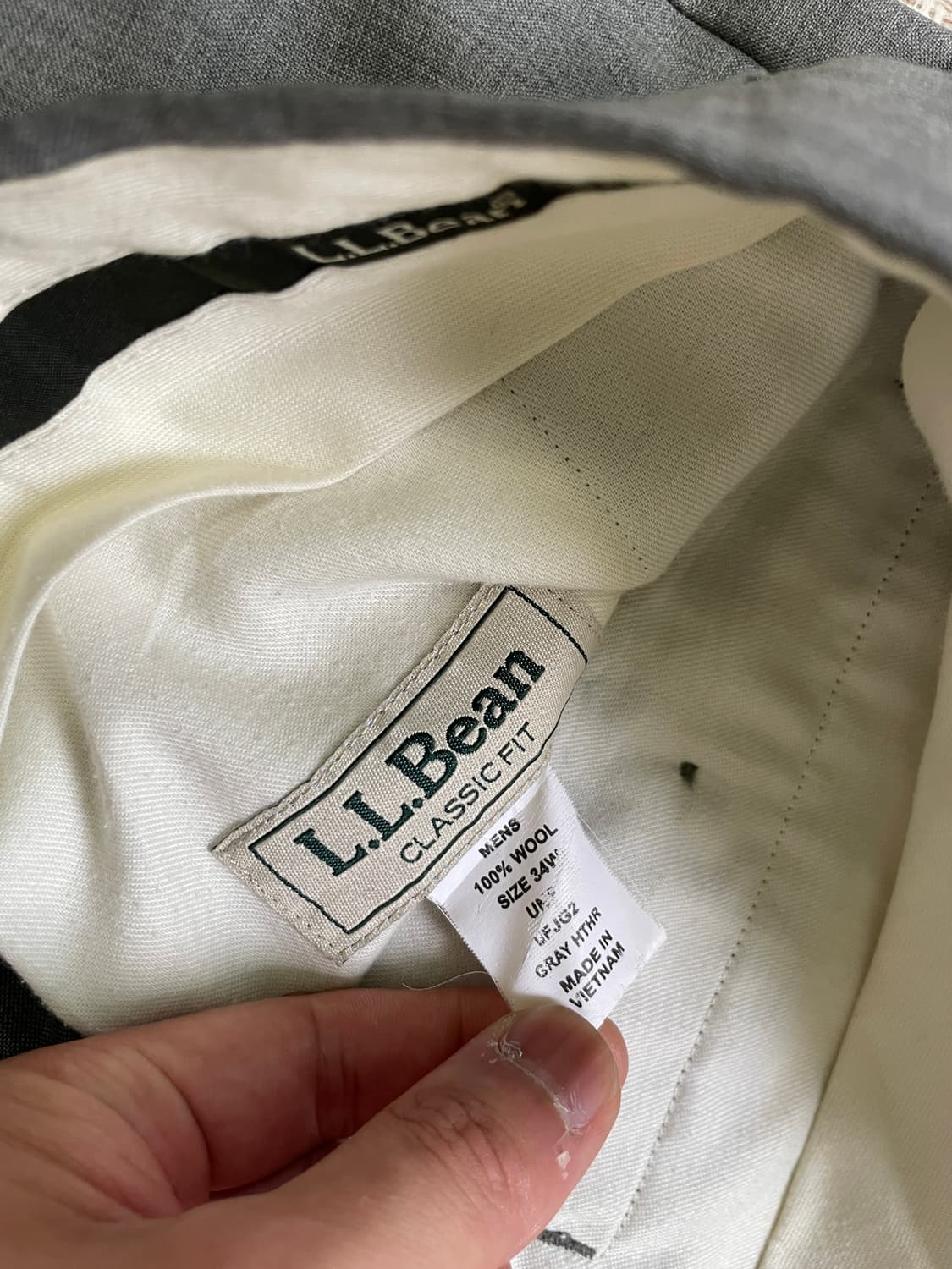 Ll bean 엘엘빈 그레이 클래식핏 슬렉스  상품이미지4