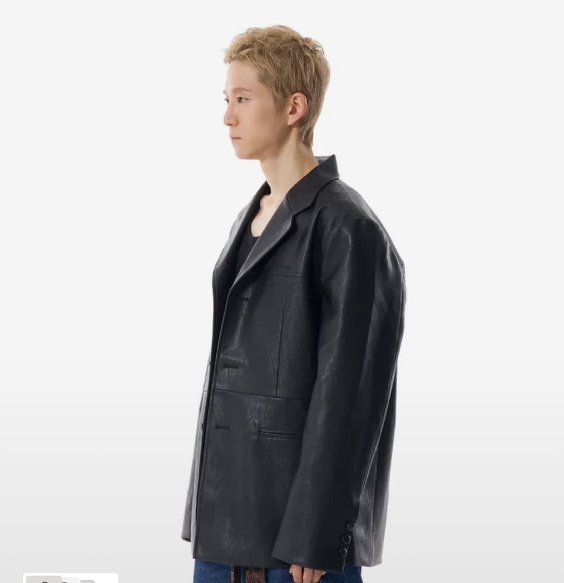 아캄 레더 블레이저 새상품 상품이미지2