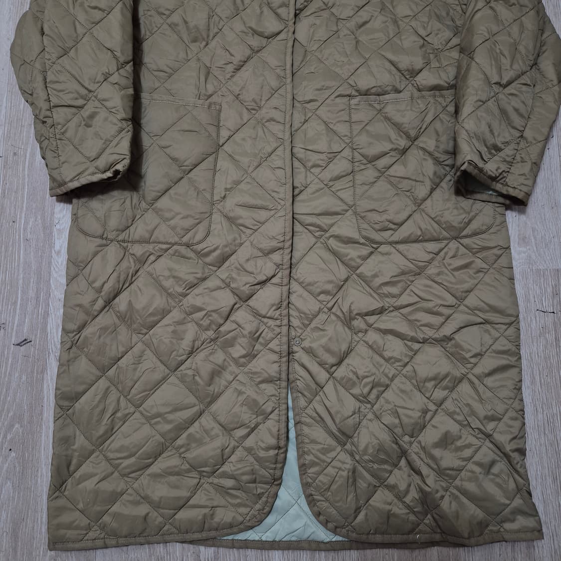 메이트 라이얼 랩 여성 롱 퀼팅 코트 55-66 상품이미지3