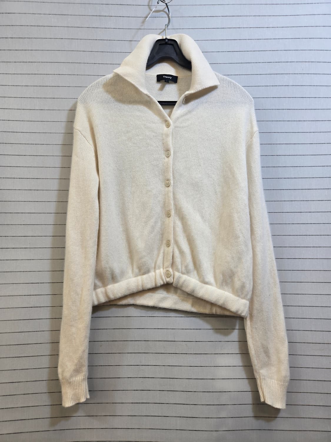Theory 띠어리 케시미어 100% 아이보리 가디건 상품이미지1