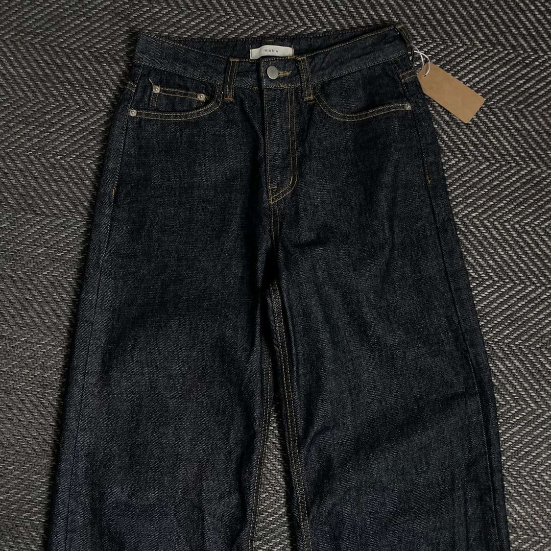 Hake 스트레이트 핏 인디고 데님 팬츠o 4816 상품이미지4