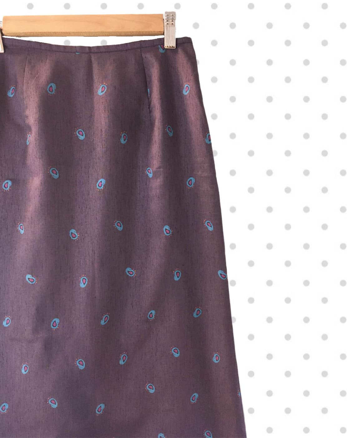 vintage ethnic pattern long skirt purple 상품이미지6