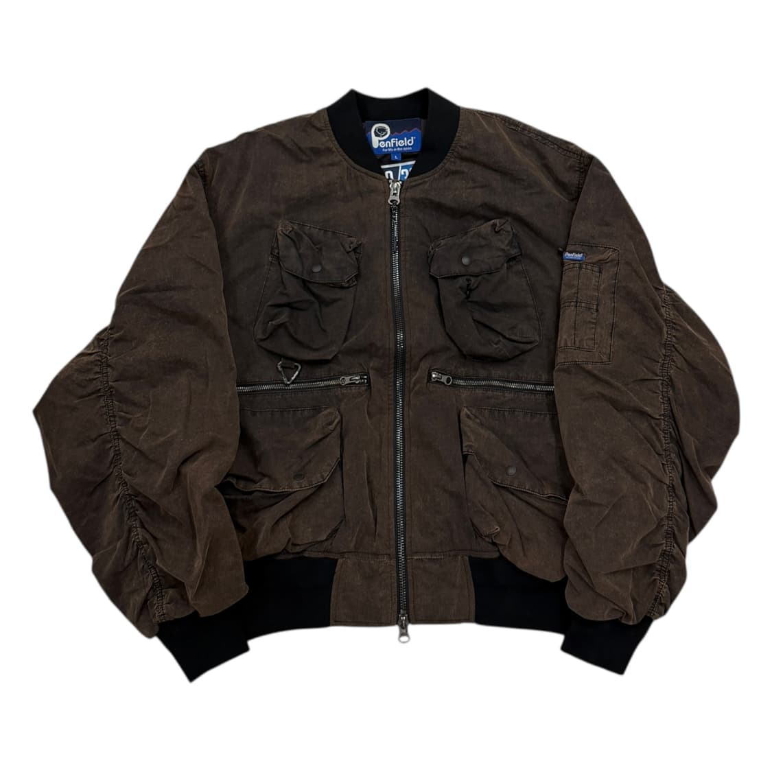 펜필드 멀티 포켓 유틸리티 플라이트 자켓 다크 브라운 L 상품이미지1