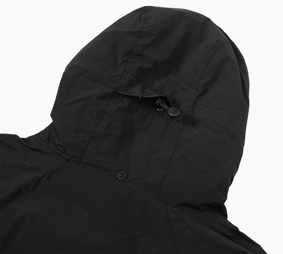 아웃스탠딩 쉘 후드 바람막이 자켓 블랙 상품이미지7