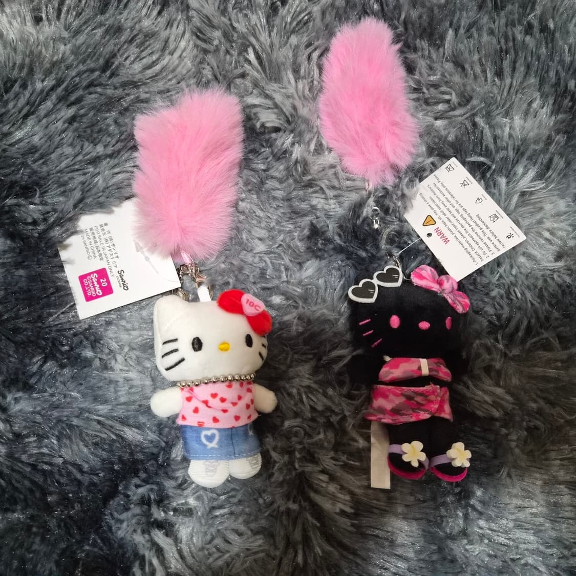헬로키티 퍼 인형키링 새상품 상품이미지1