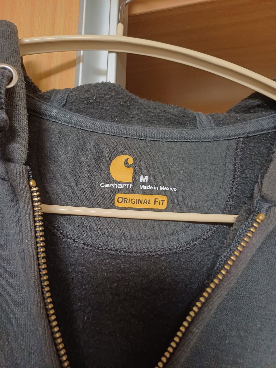 칼하트 루즈핏 미드웨이트 블랙 후드집업 M 상품이미지2