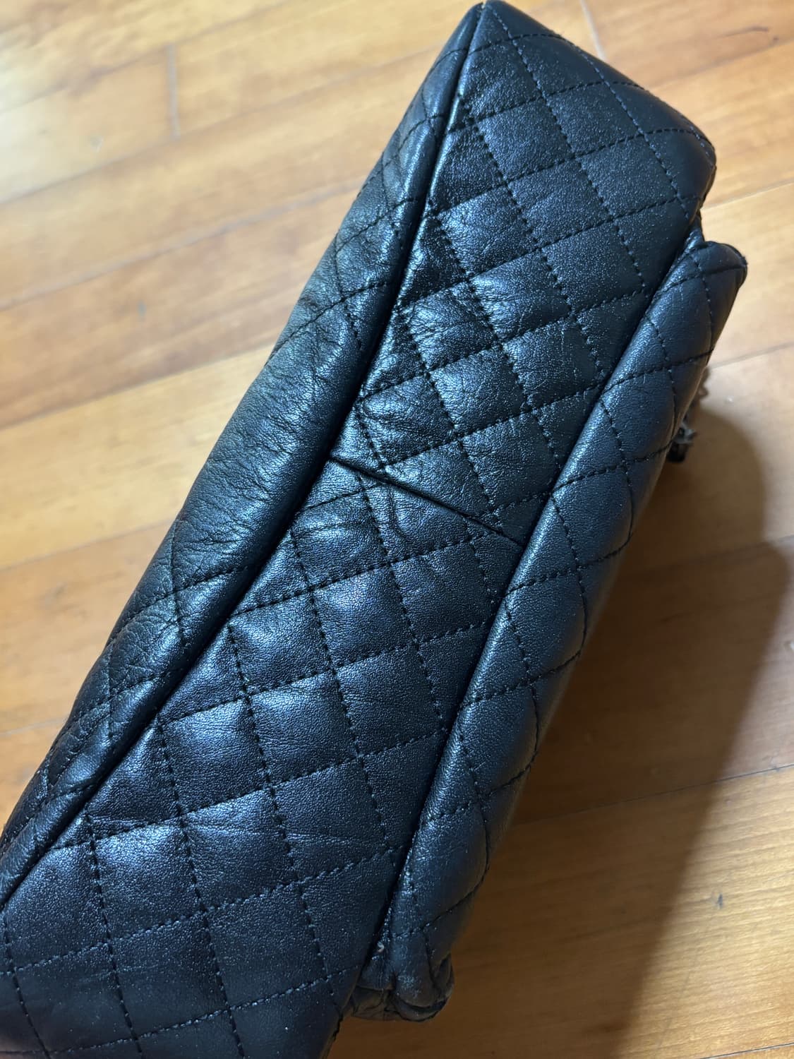 vintage louis quatorez black leather bag 상품이미지9