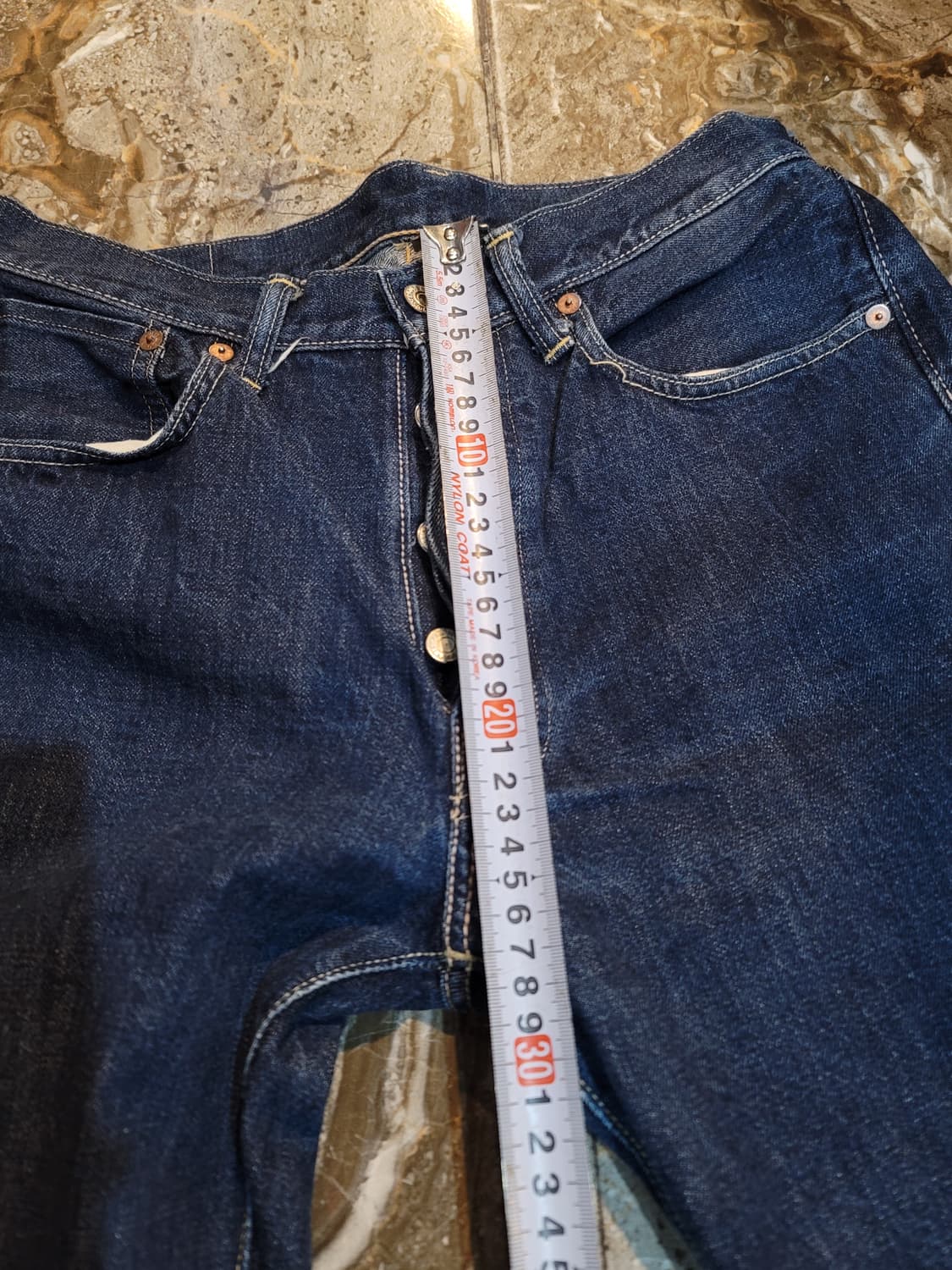 웨어하우스 1001 셀비지 데님 팬츠 상품이미지6