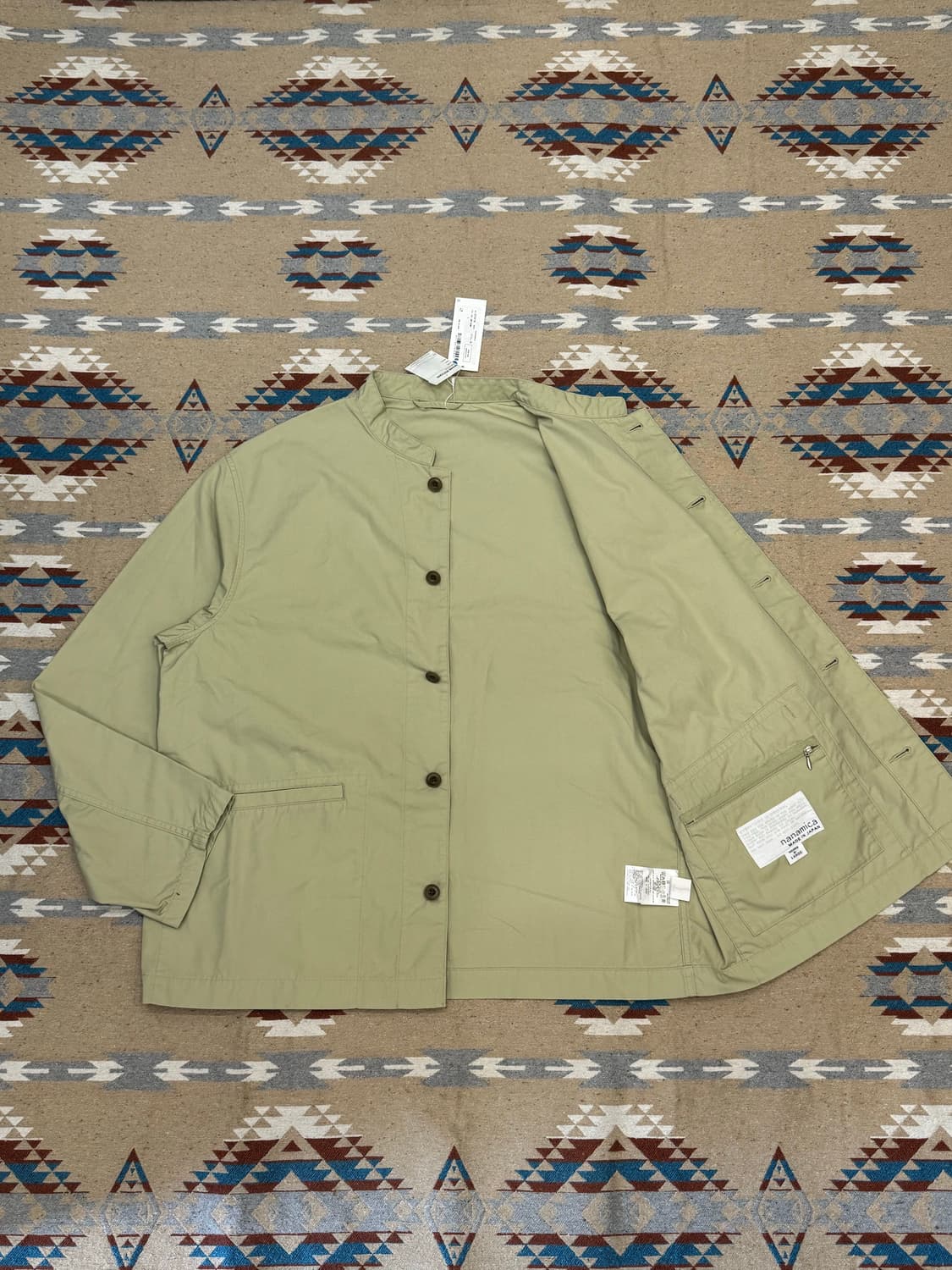 [XL][110] 나나미카 벤드 카라 셔츠 자켓 상품이미지3