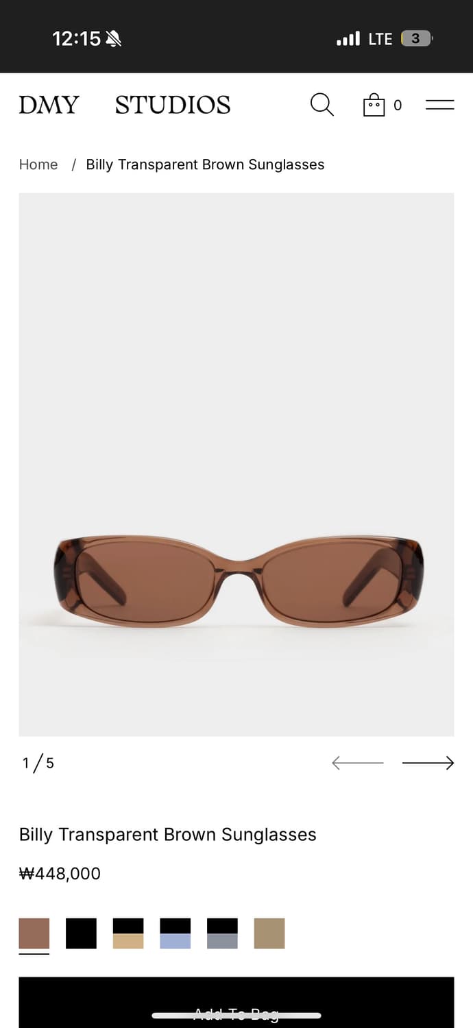 dmy by dmy billy 빌리 브라운 선글라스 상품이미지2