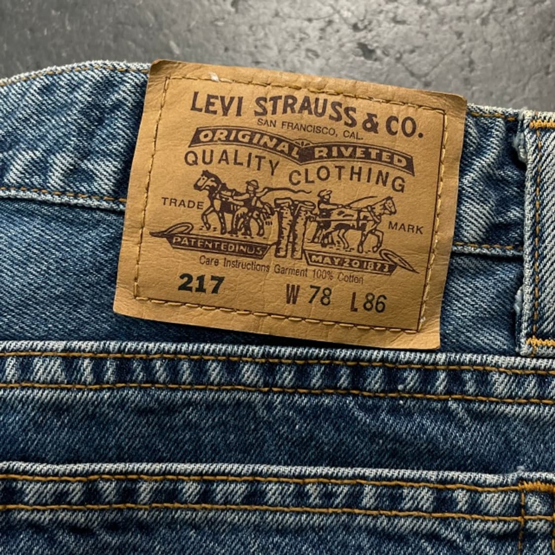 31 리바이스 217 오렌지탭 청바지 상품이미지5