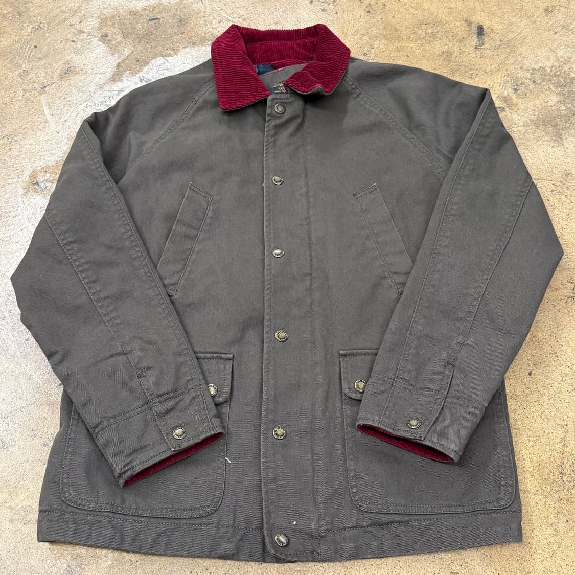 [정품/S] 캘리포니아 빈티지 브라운 코듀로이 카라 자켓 b19 상품이미지2