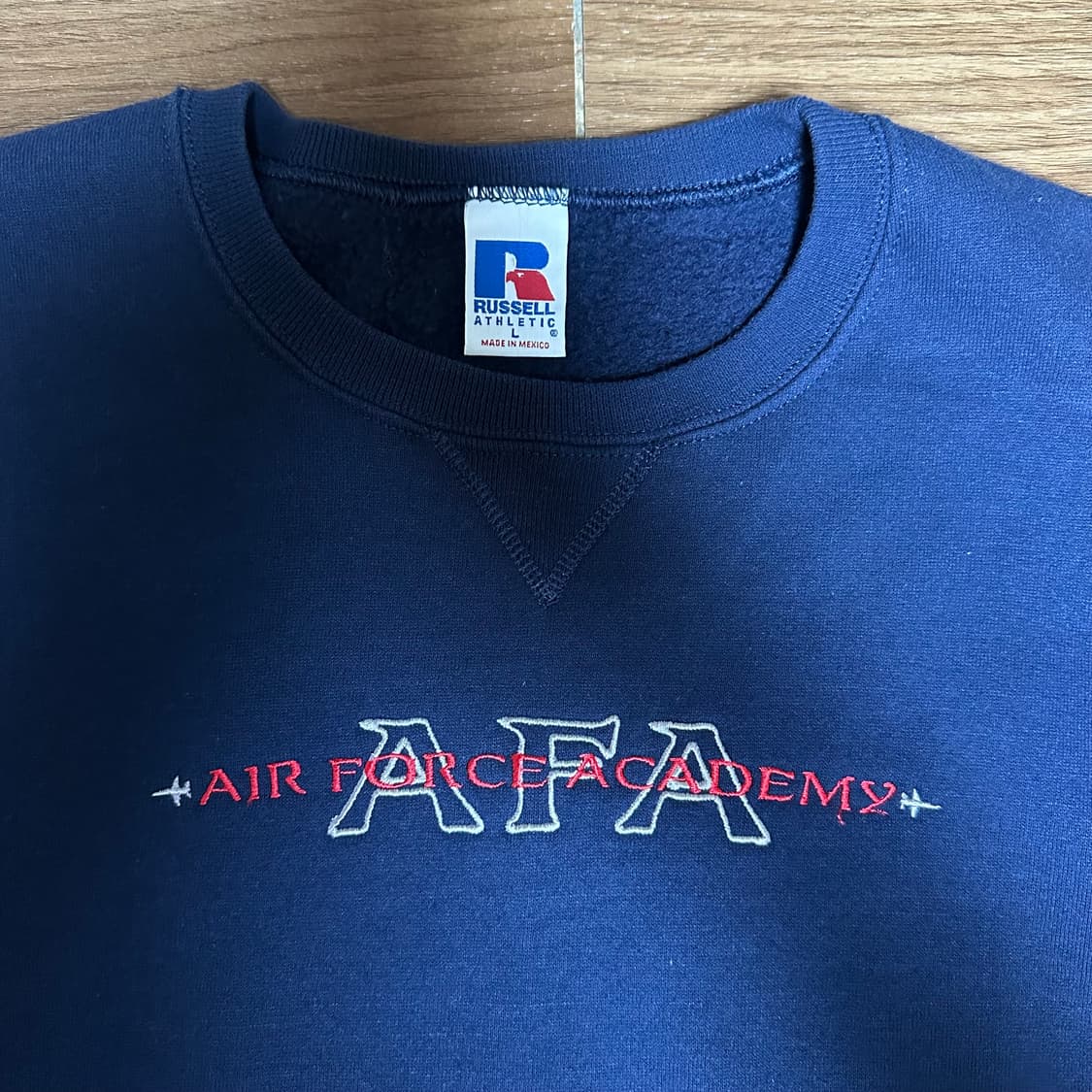 90s 빈티지 러셀 블링크 플레인 스웻셔츠 맨투맨 라지 상품이미지2