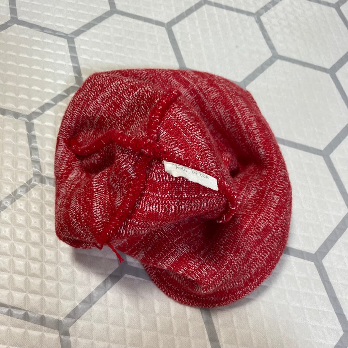 (os) 90s 슈프림 블렌디드 니트 비니 레드  상품이미지5