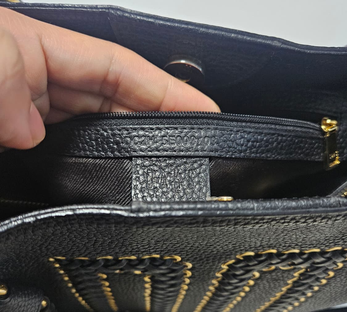 닥스 DAKS DD 위빙 레더 토트백 (블랙) 상품이미지9