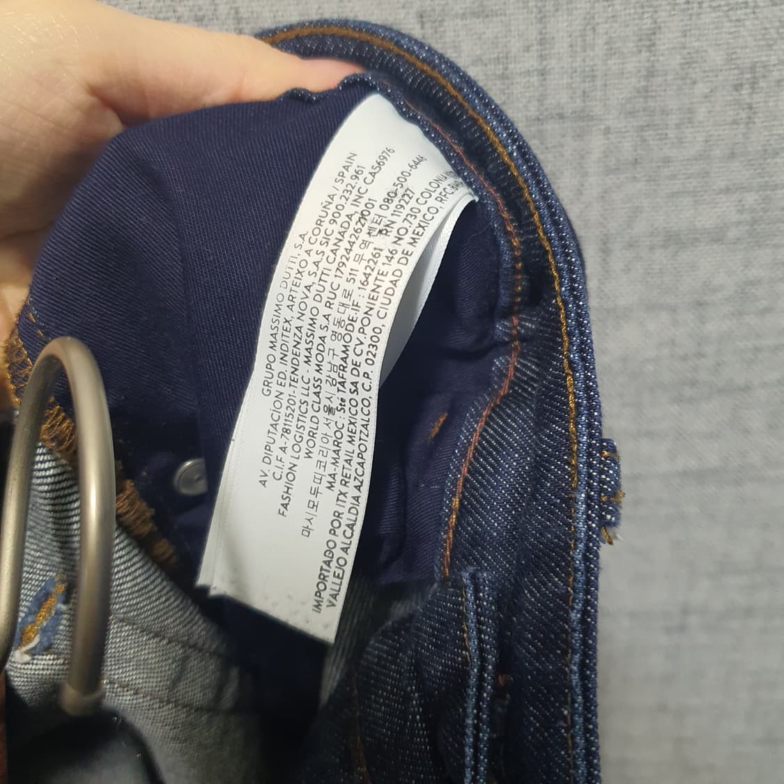 마시모두띠 릴렉스핏 다크 데님 청바지  상품이미지6