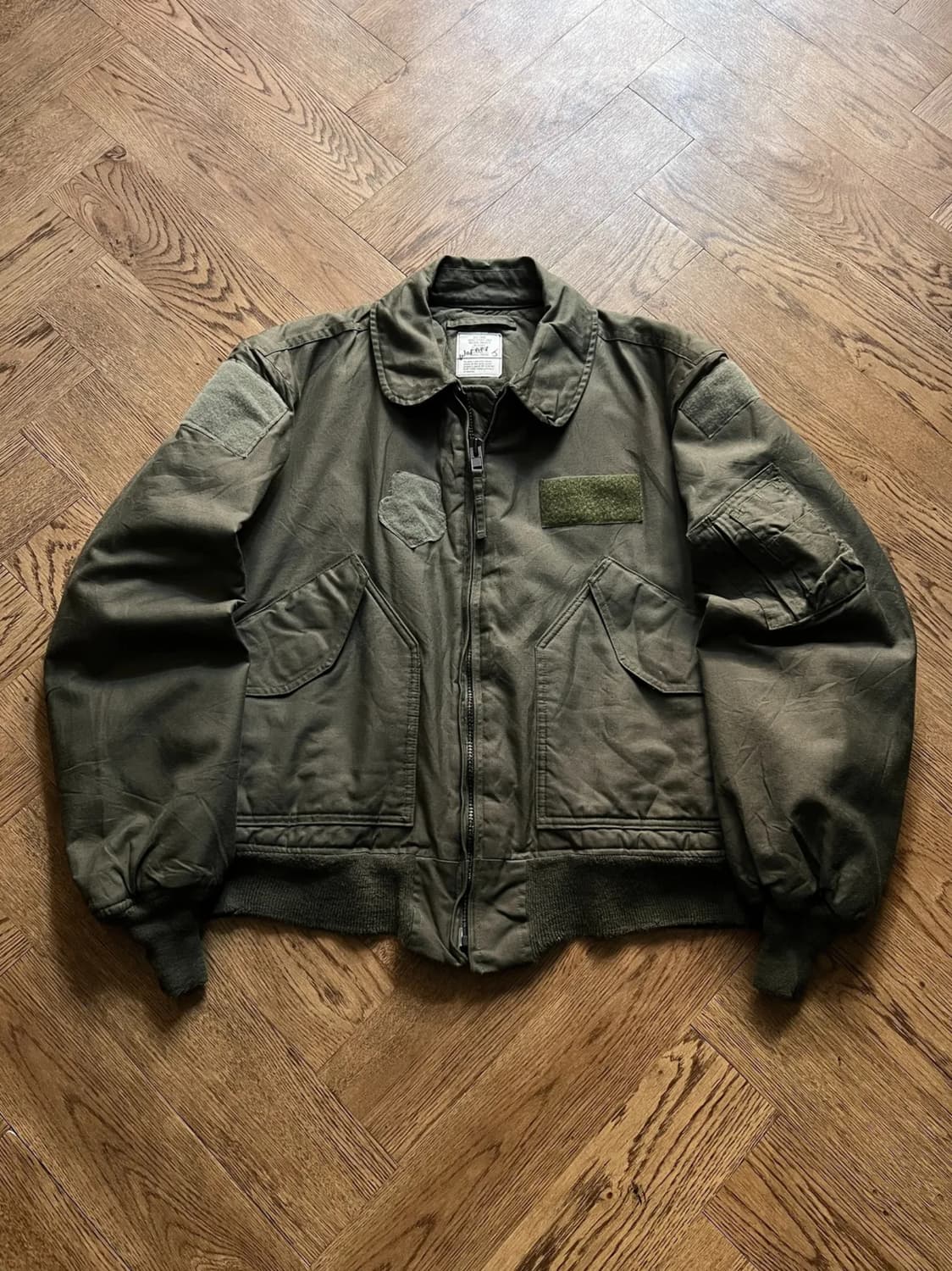 [L]90's 오리지널 미 공군 CWU-45P 새틴 항공 점퍼 상품이미지1