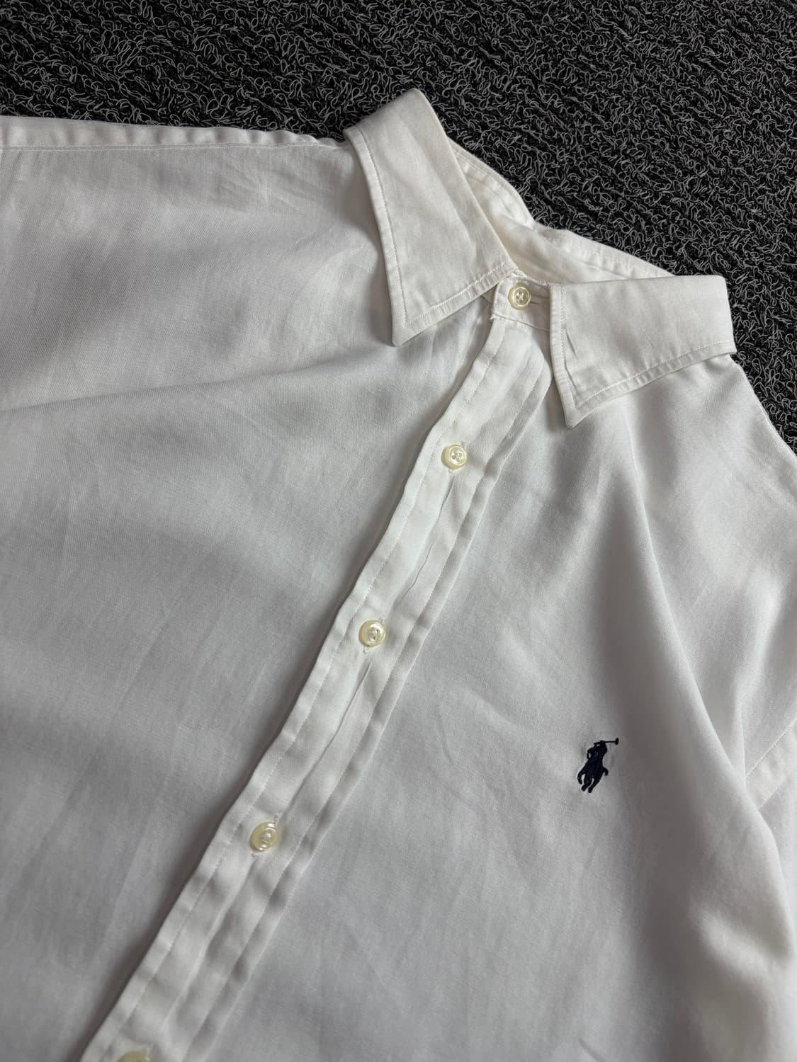 폴로 랄프로렌 아카이브 포니로고 화이트 셔츠 3844 상품이미지3