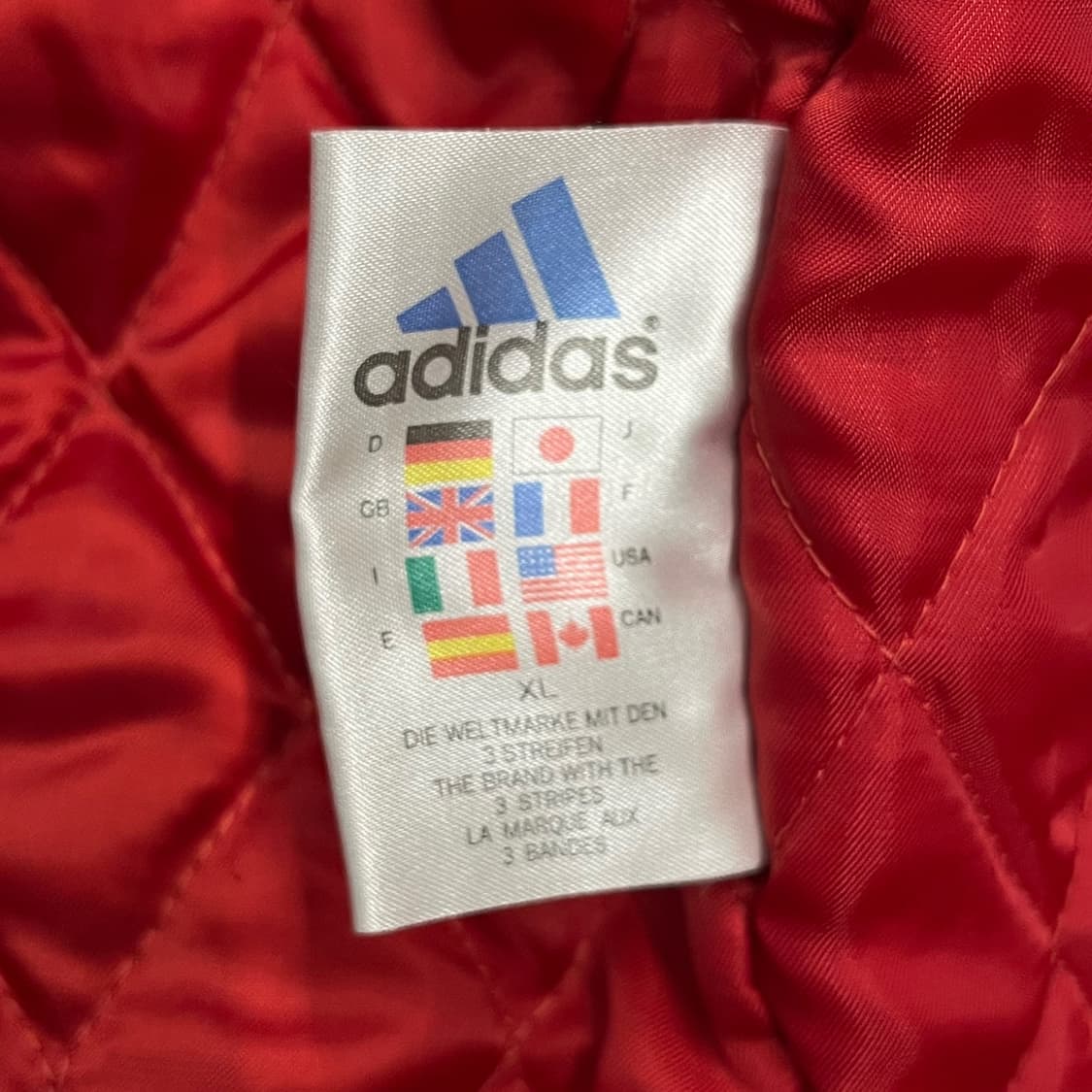 [정품/100] 아디다스 빨간색 검정색 트랙 자켓 b16 상품이미지6