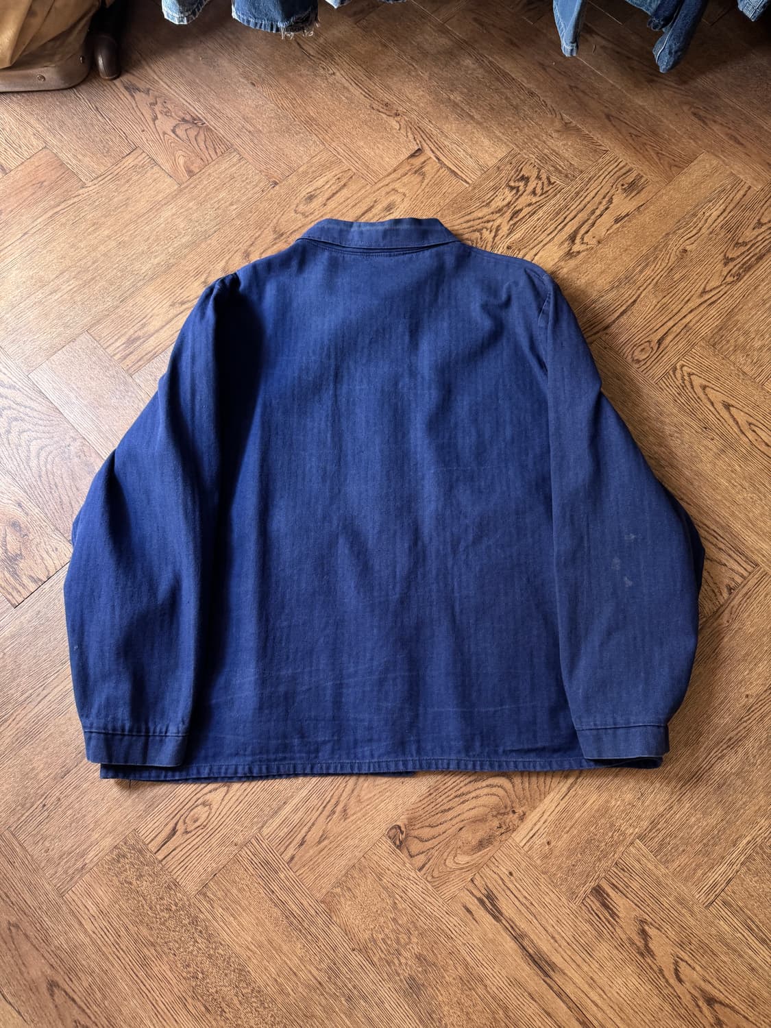 [2XL]빈티지 3포켓 헤링본 트윌 프렌치 워크자켓 상품이미지6