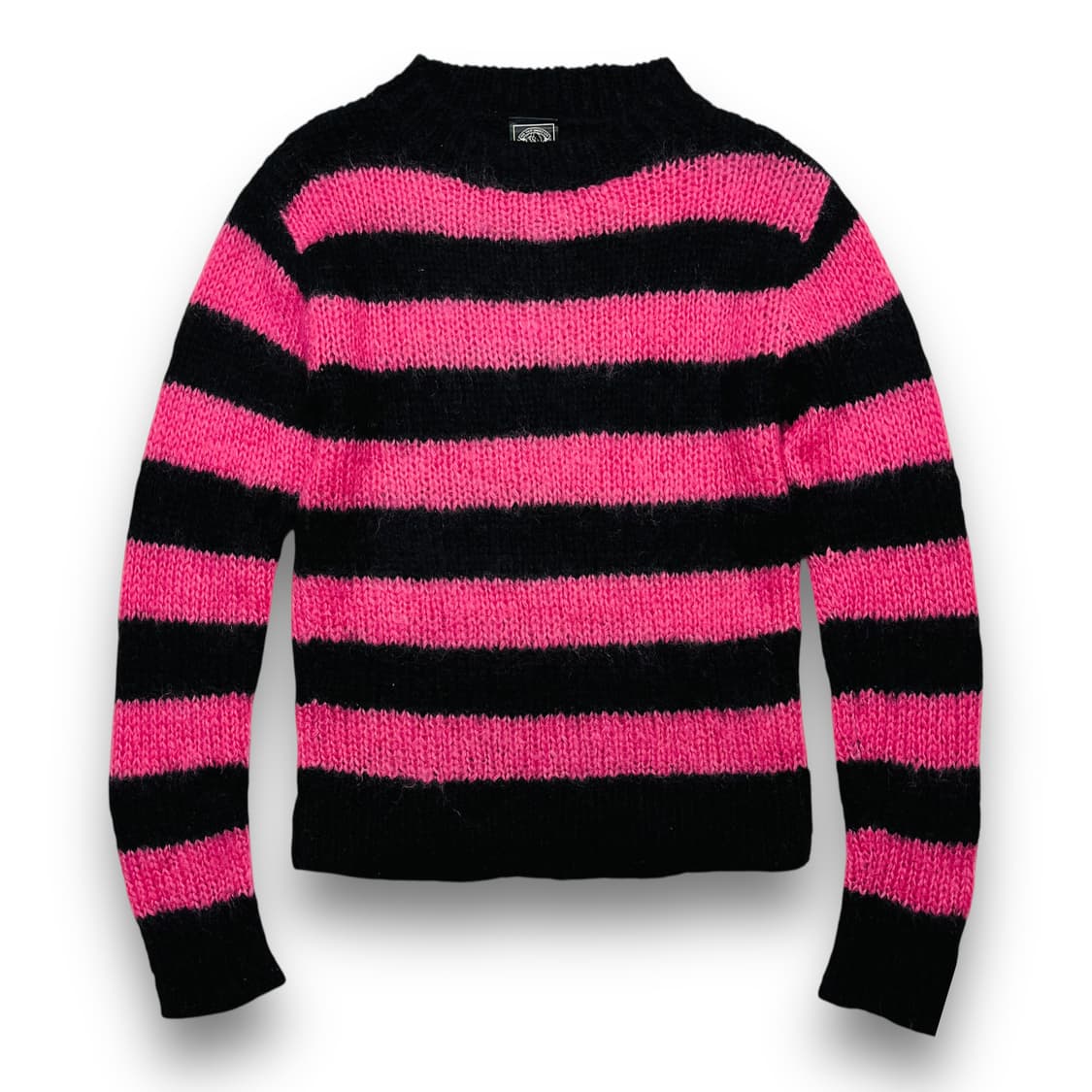 FYUL 666 펑키 모헤어 핑크&블랙 니트  상품이미지1