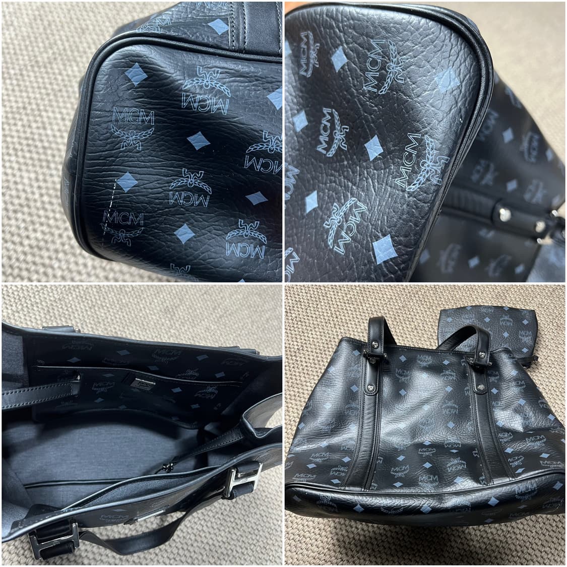 MCM 비세토스 블랙 쇼퍼백 상품이미지8