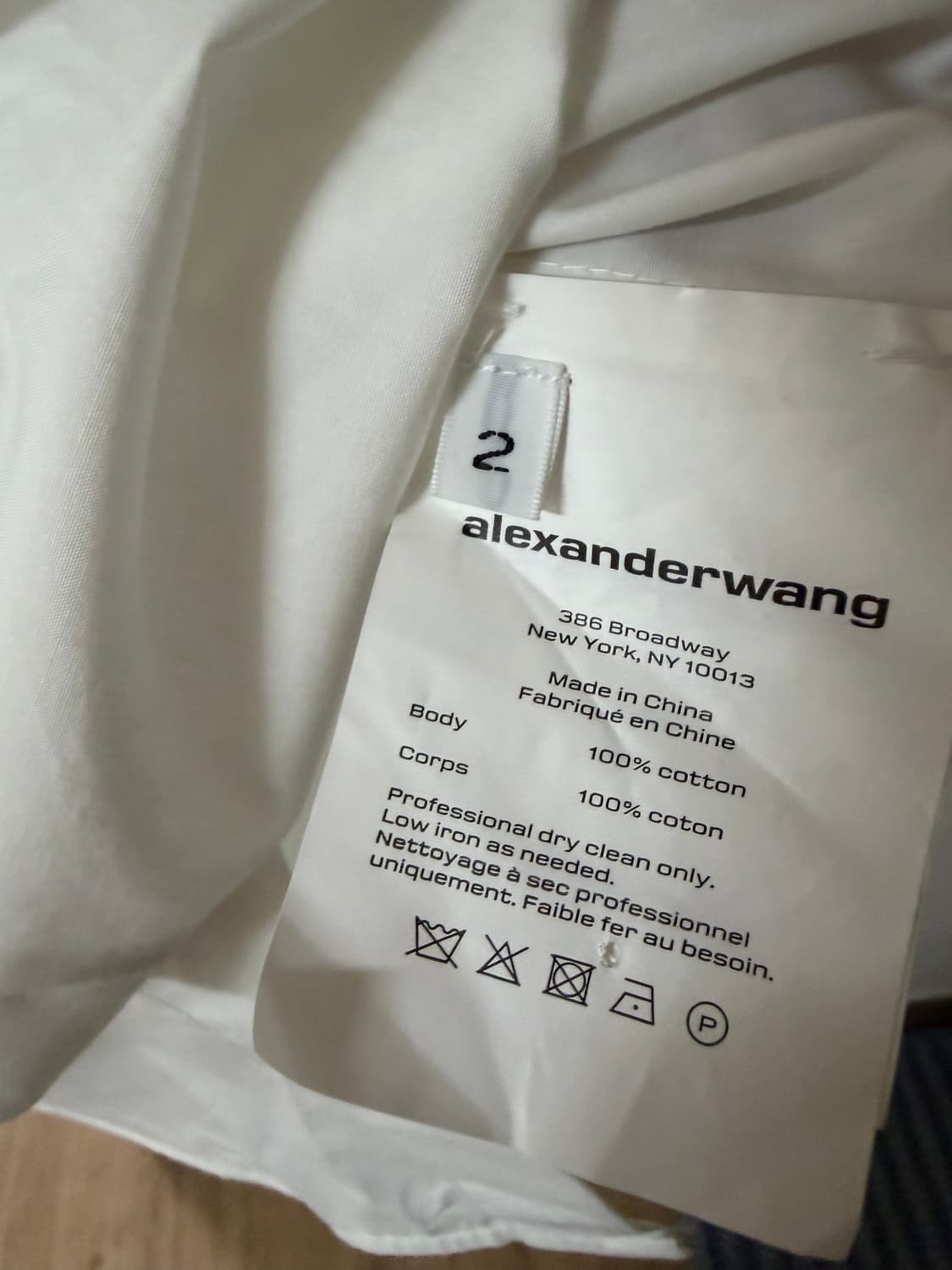 알렉산더왕 화이트 셔츠 원피스 상품이미지6