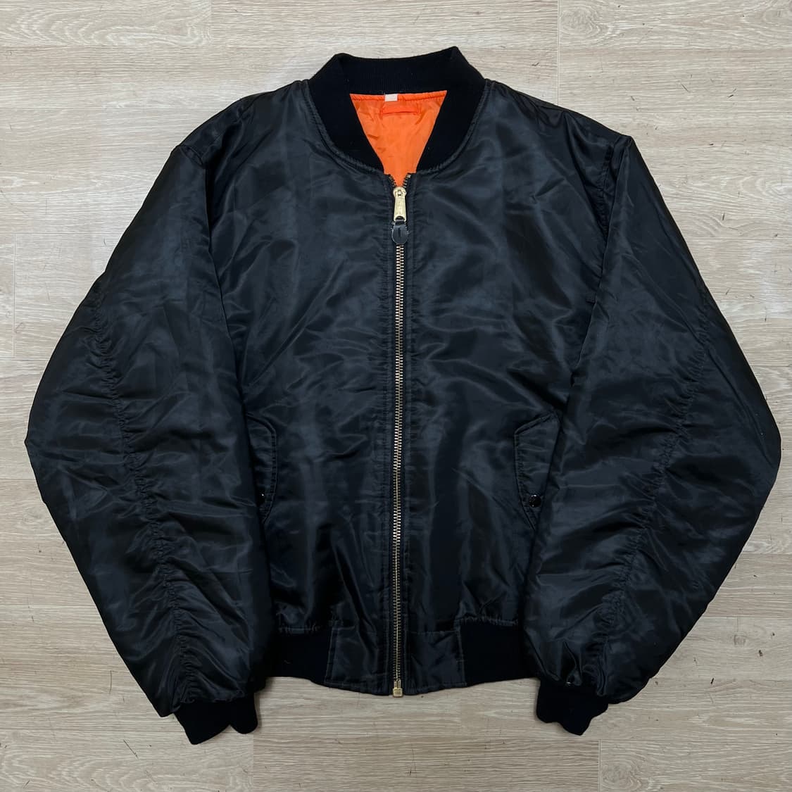 로스코 빅사이즈 MA-1 포켓 항공점퍼 봄버자켓 [블랙] 2XL/110 상품이미지1