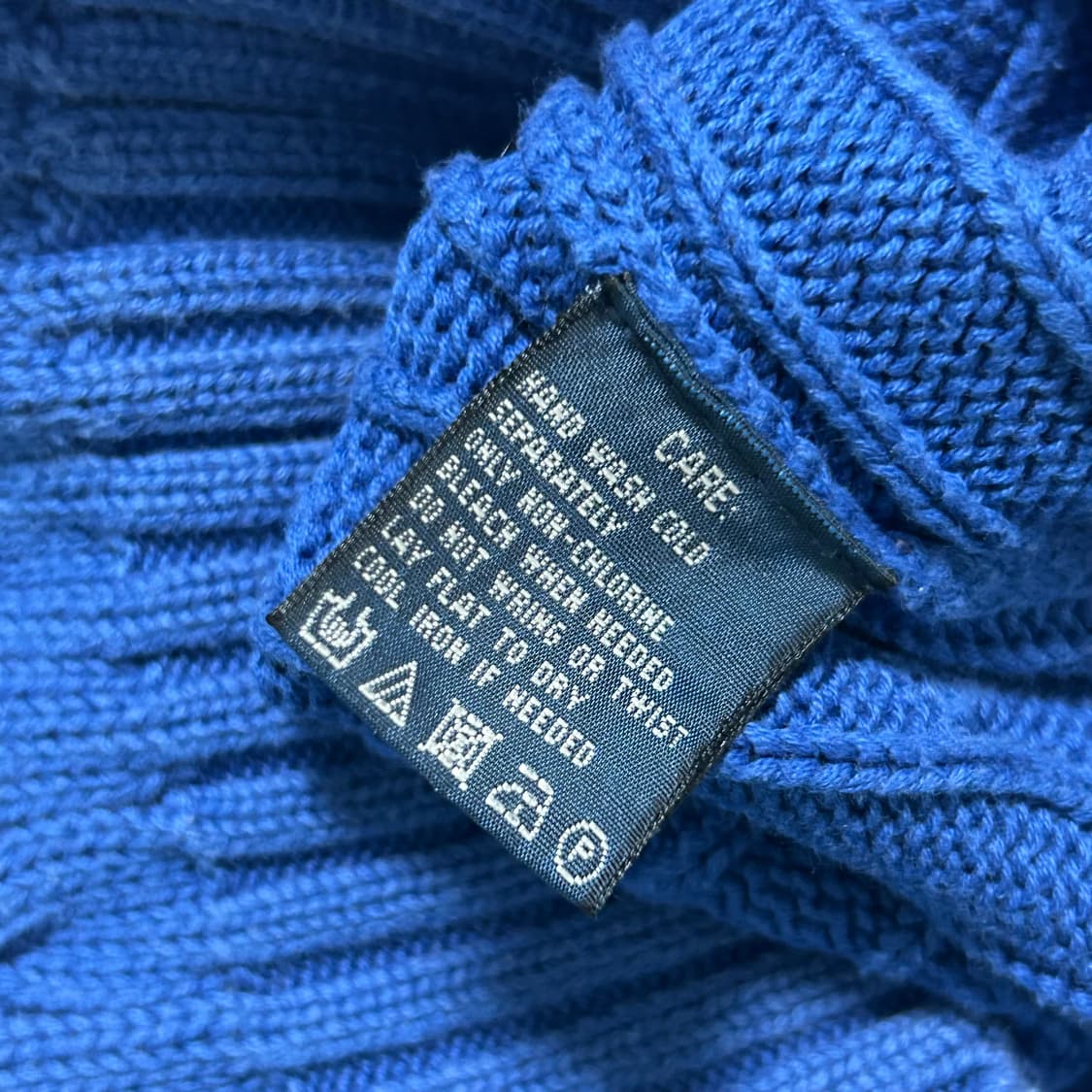 폴로 랄프로렌 브이넥 꽈배기 니트 블루 코발트블루 S  상품이미지8