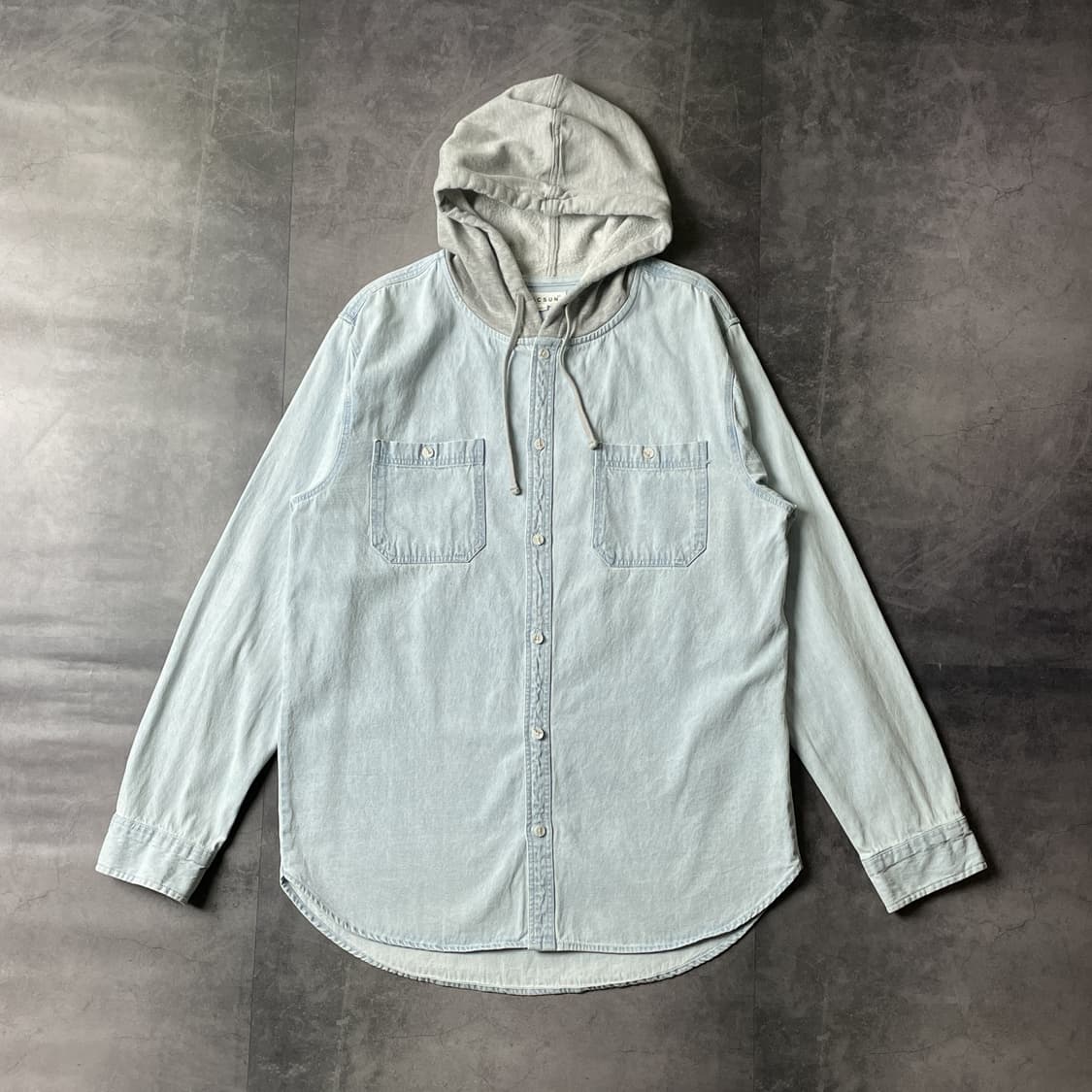 PACSUN 빈티지 코튼 데님 후드셔츠 상품이미지1