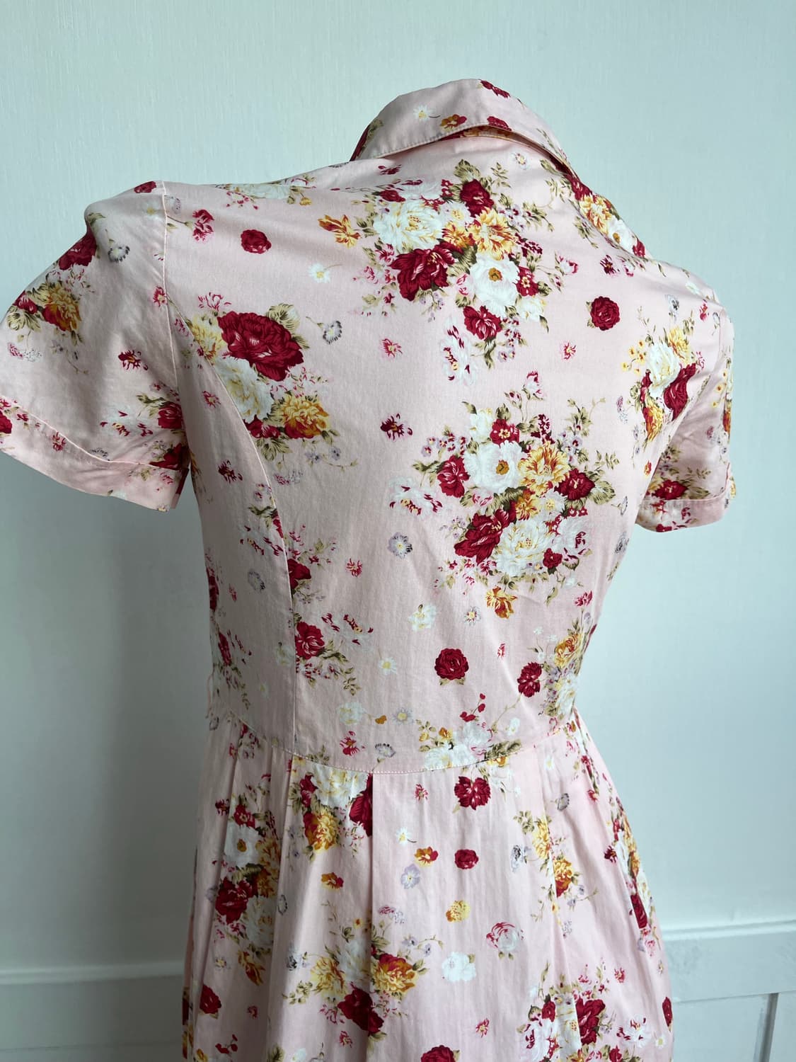 *SALE) 딸기우유 플로럴 카라 원피스 상품이미지5