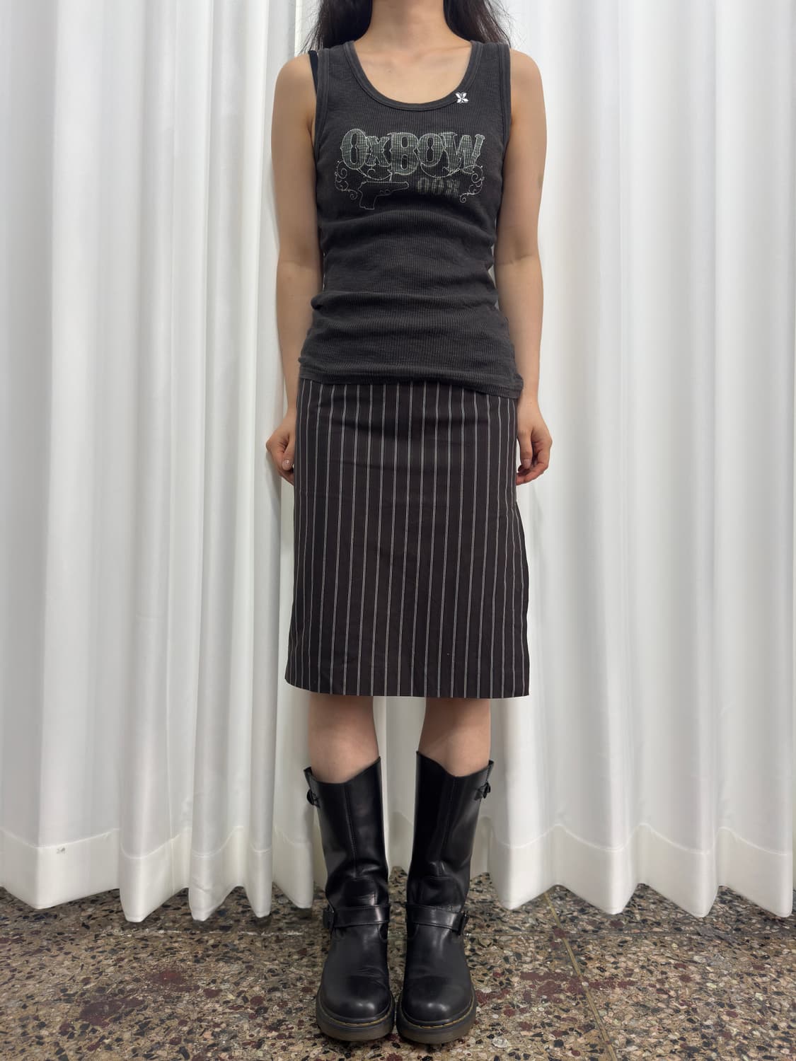 stripe midi skirt 상품이미지2