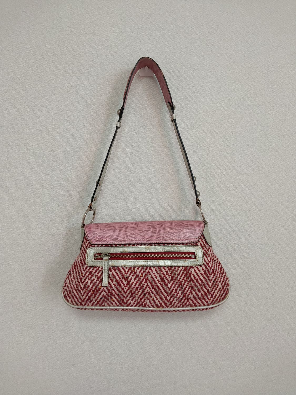 GUESS 게스 트위드 핑크 숄더백 상품이미지5