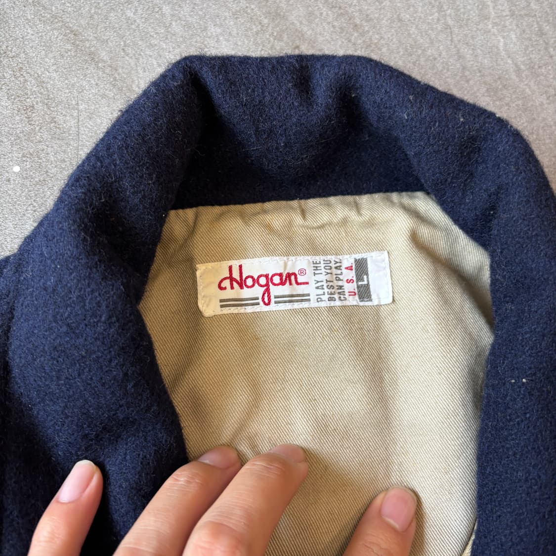 90s 90년대 생산 일본 빈티지 네이비 울 자켓 상품이미지5