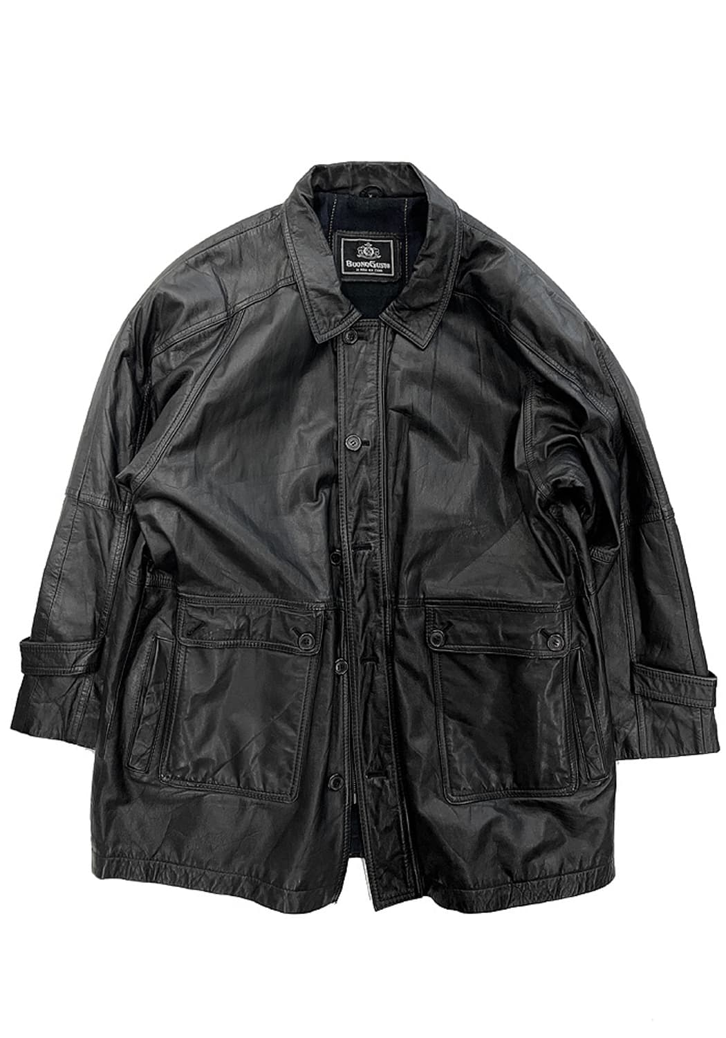 BUONO GUSTO 레더 코트 상품이미지1