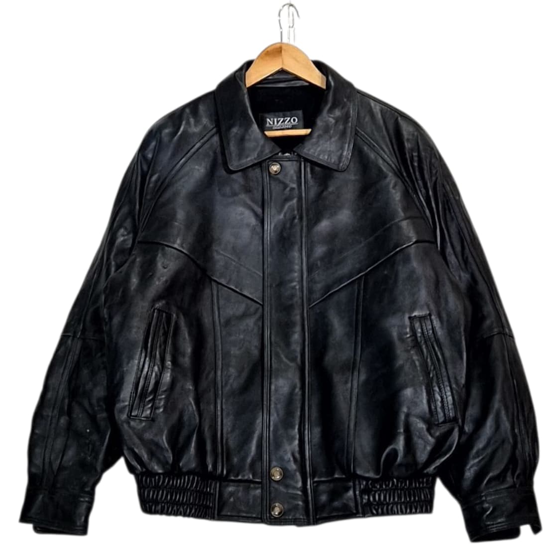 Nizzo 가죽 봄버 자켓 상품이미지1