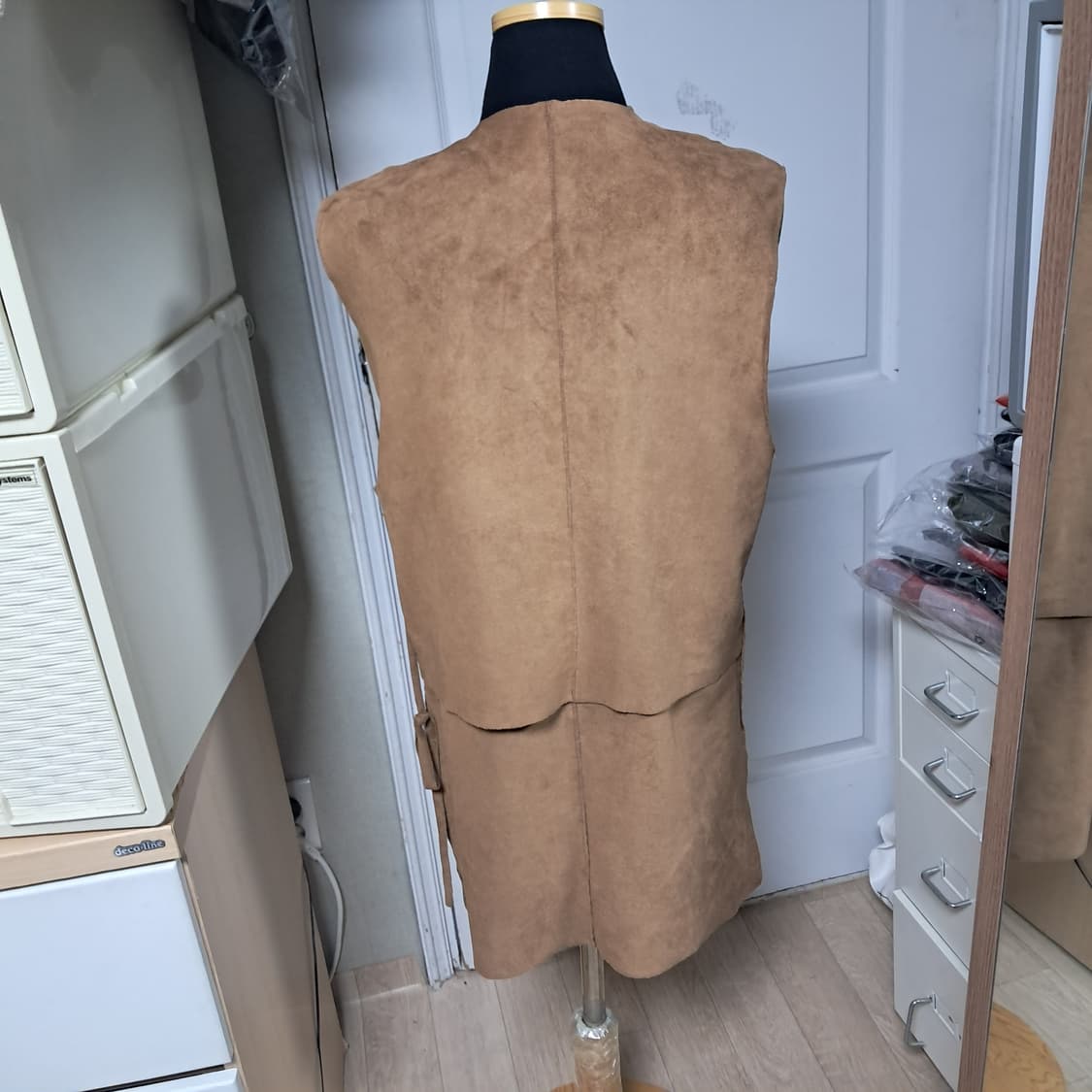 스텔라매카트니 페이크스웨이드 롱 베스트 55~66 상품이미지4