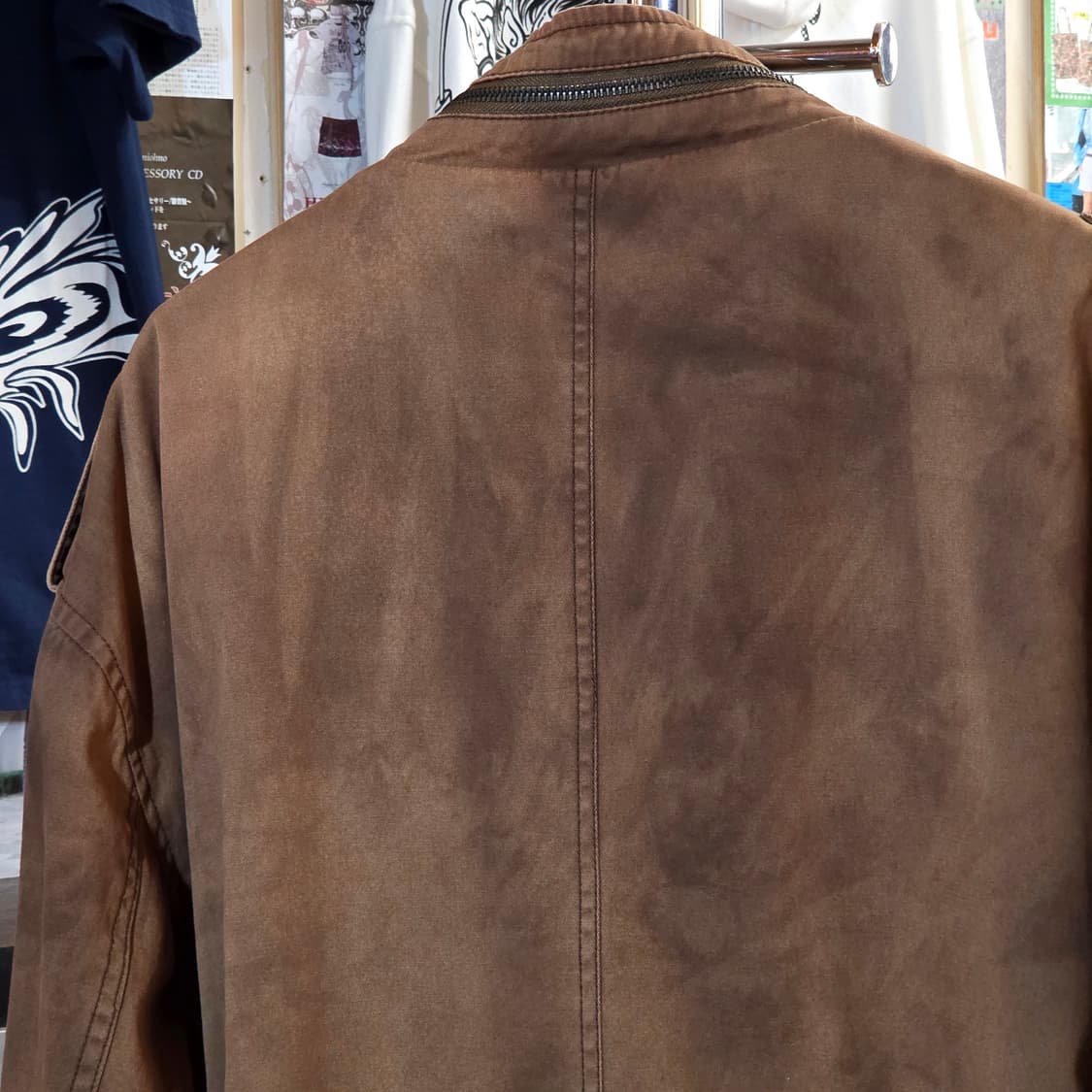 JPN 투지퍼 버클 브라운 코튼 자켓 상품이미지7