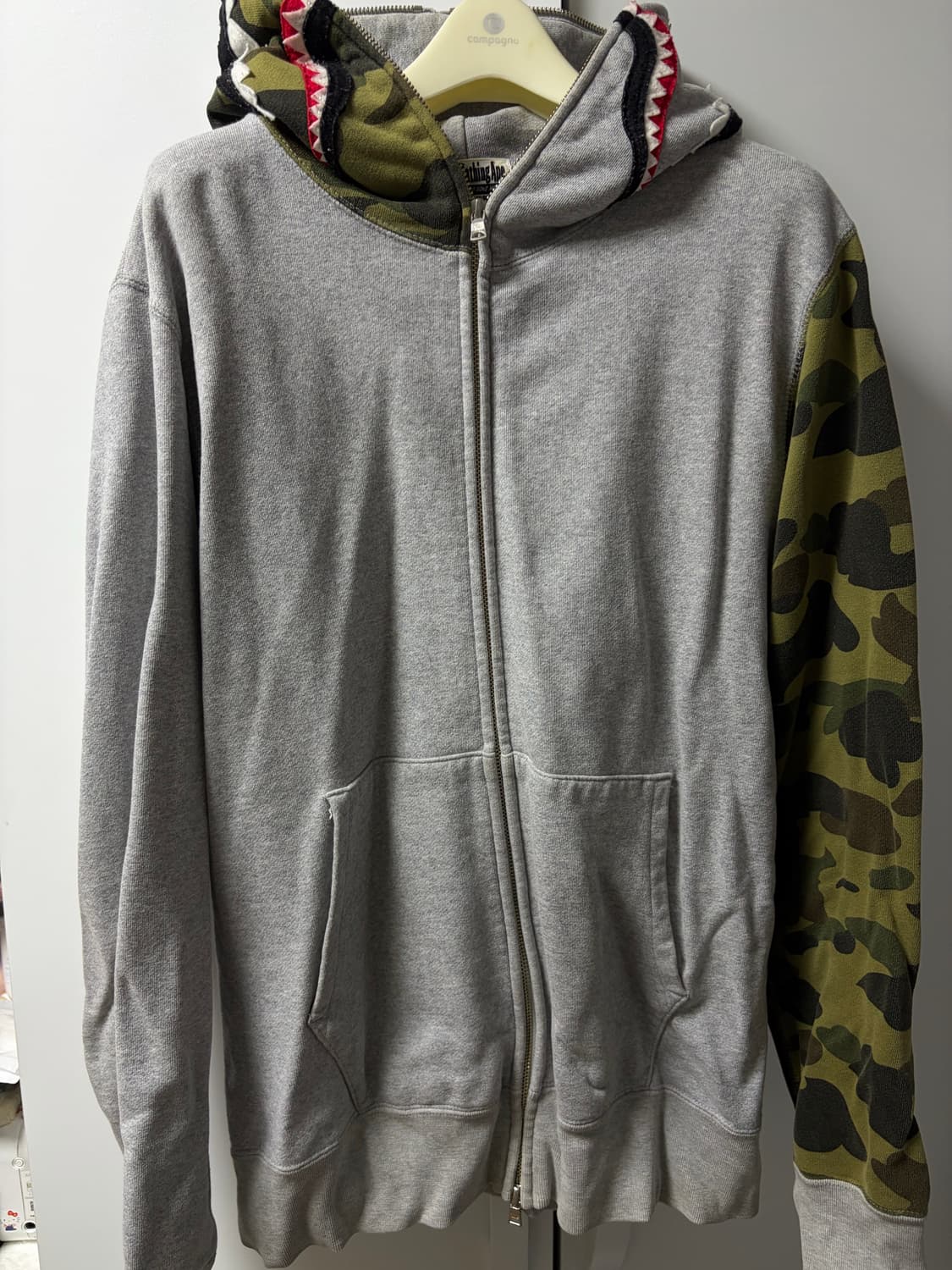 베이프 그레이 반카모 후드집업 상품이미지1