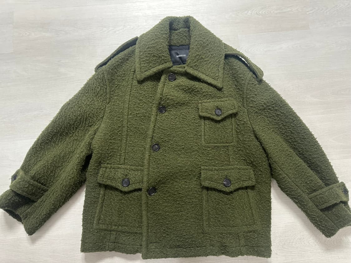 송지오 옴므 커브드 벨 코트 카키 50사이즈(신상) 상품이미지1