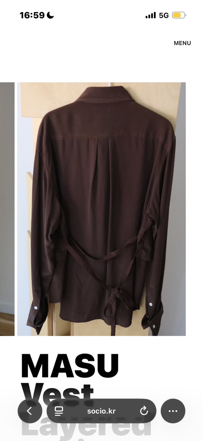 소시오샵 MASU 19aw Vest Layered Shirt 상품이미지6